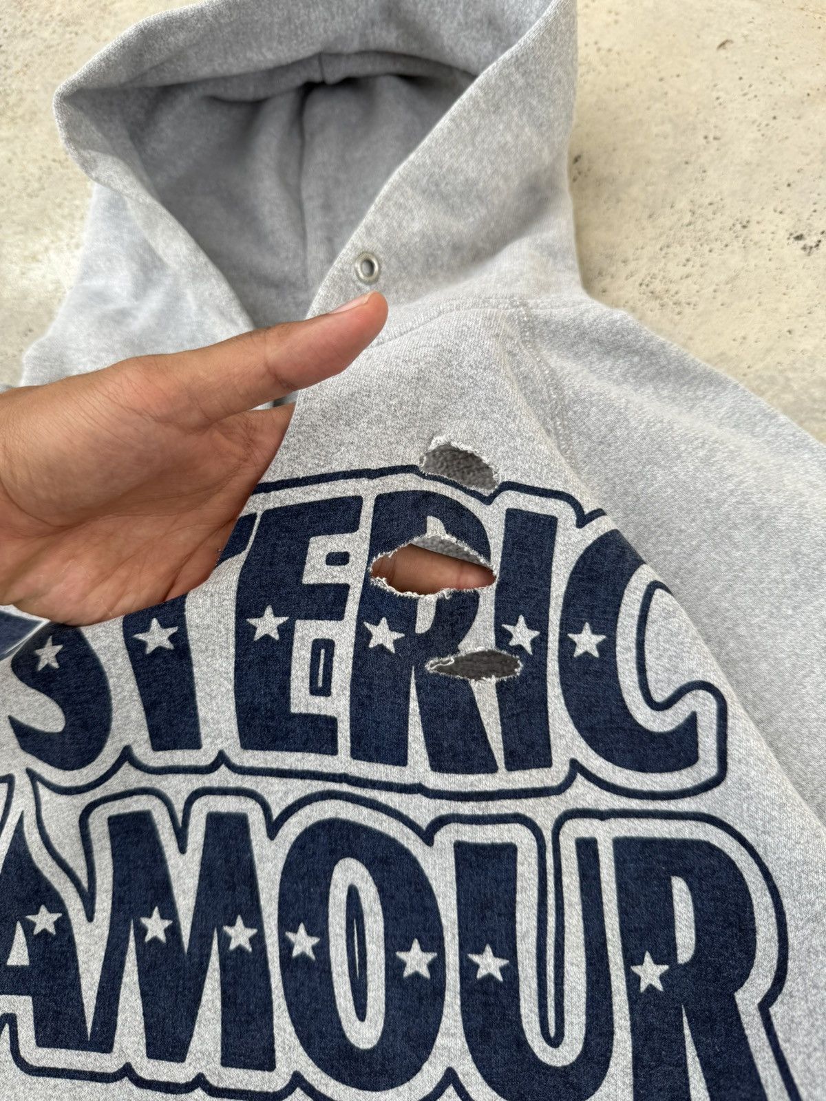 Hysteric Glamour × Vintage Distressed Hysteric Glamour Hard Star Grunge Hoodie Size US S / EU 44-46 / 1 - 3 Thumbnail