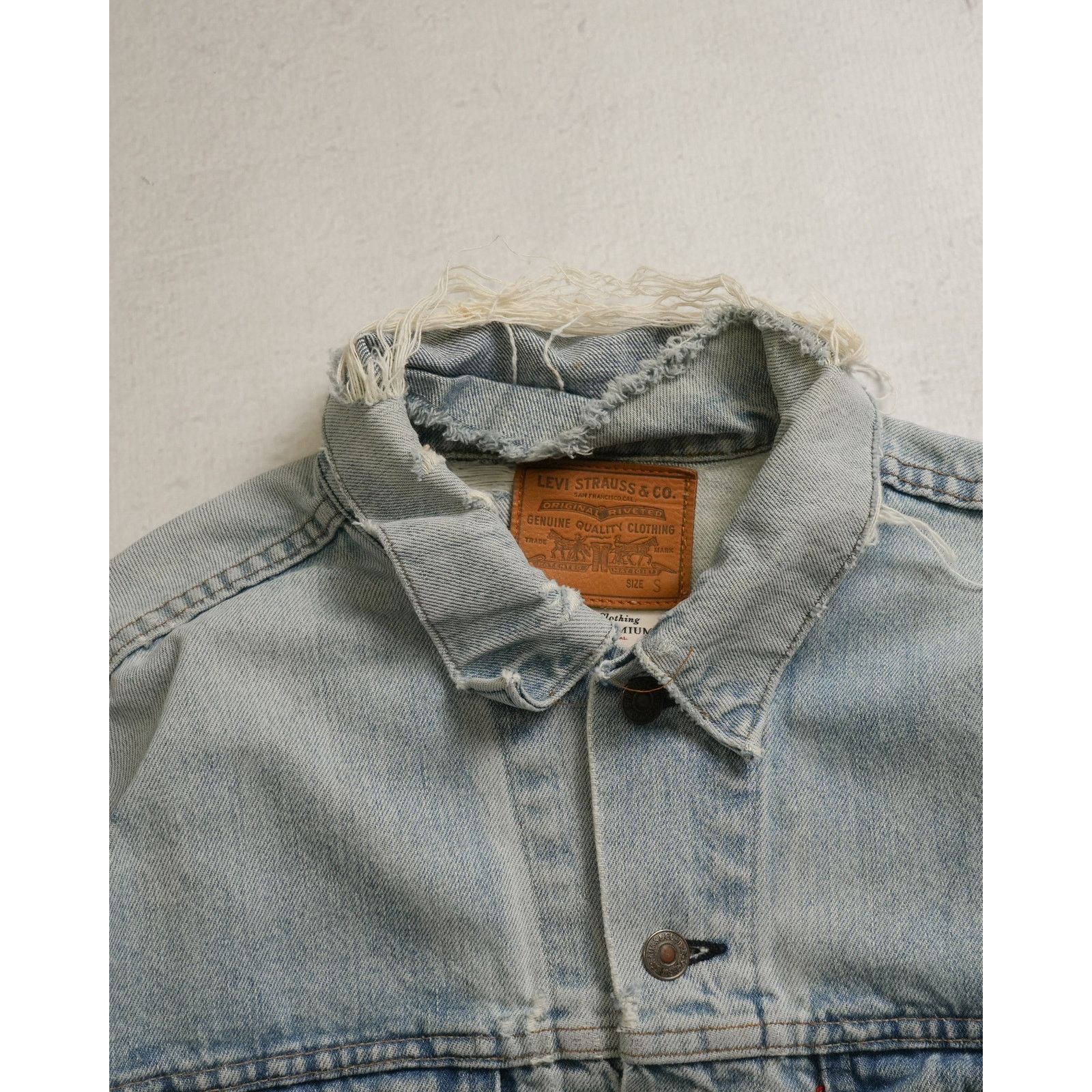 Levi's Vintage 90s Levis Blue Regular Denim Jacket - Men's Small Size US S / EU 44-46 / 1 - 5 Thumbnail