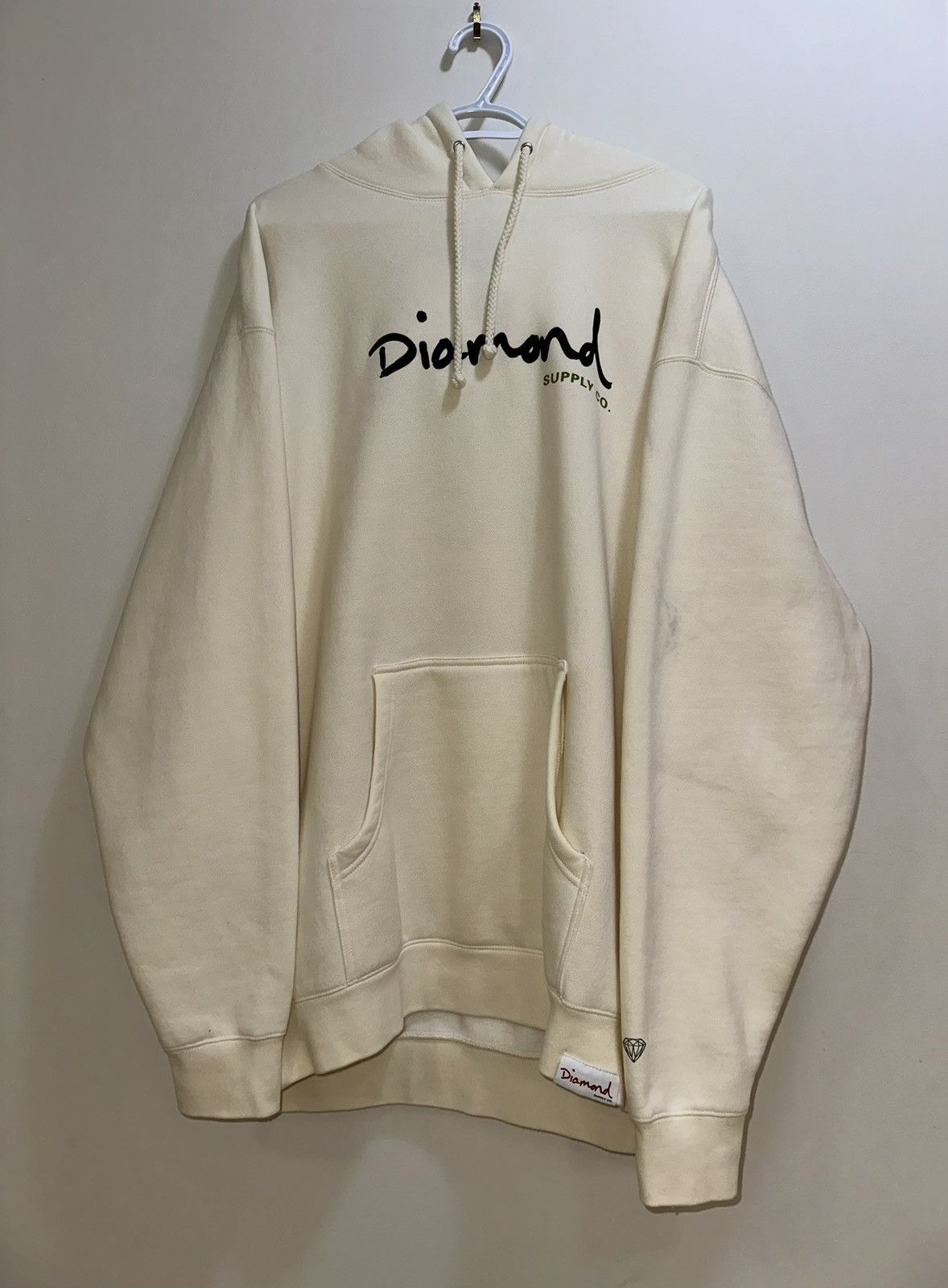 Diamond Supply Co. Diamond Supply Co. Off-White Logo Hoodie XXL Size US XXL / EU 58 / 5 - 5 Thumbnail