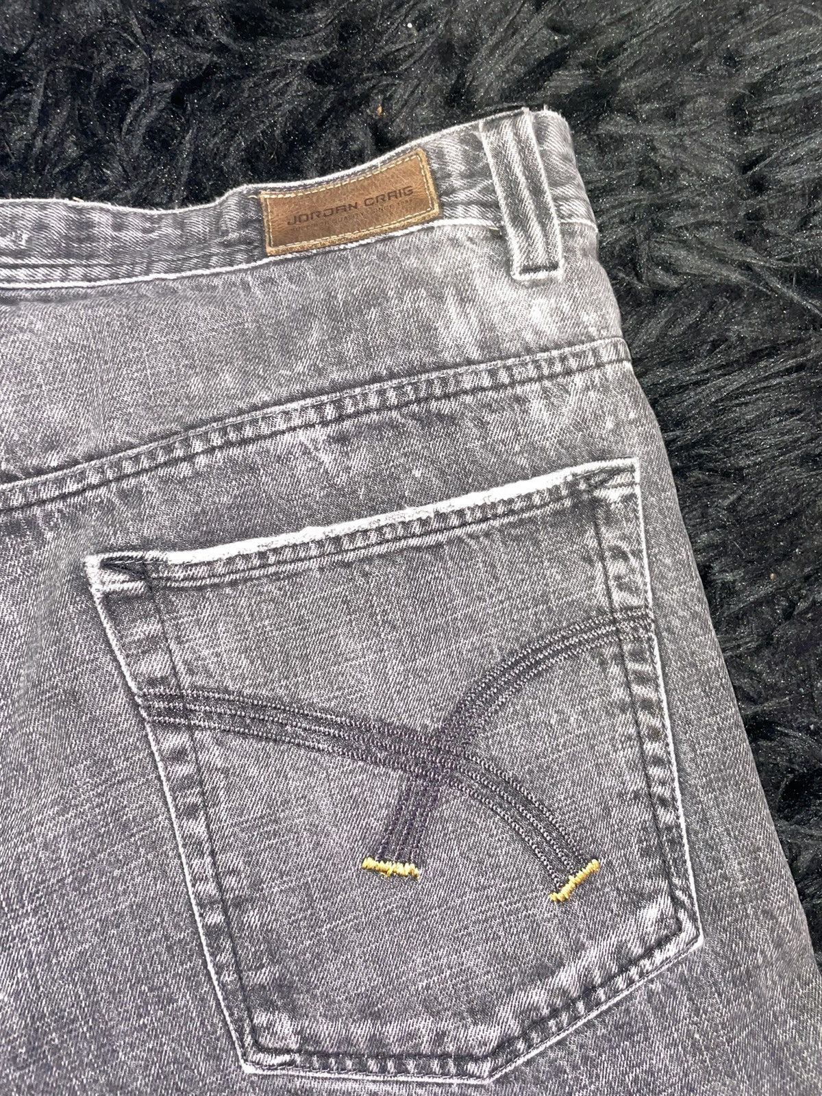 Vintage Vintage Jordan Craig Black Denim Shorts Size US 38 / EU 54 - 4 Thumbnail