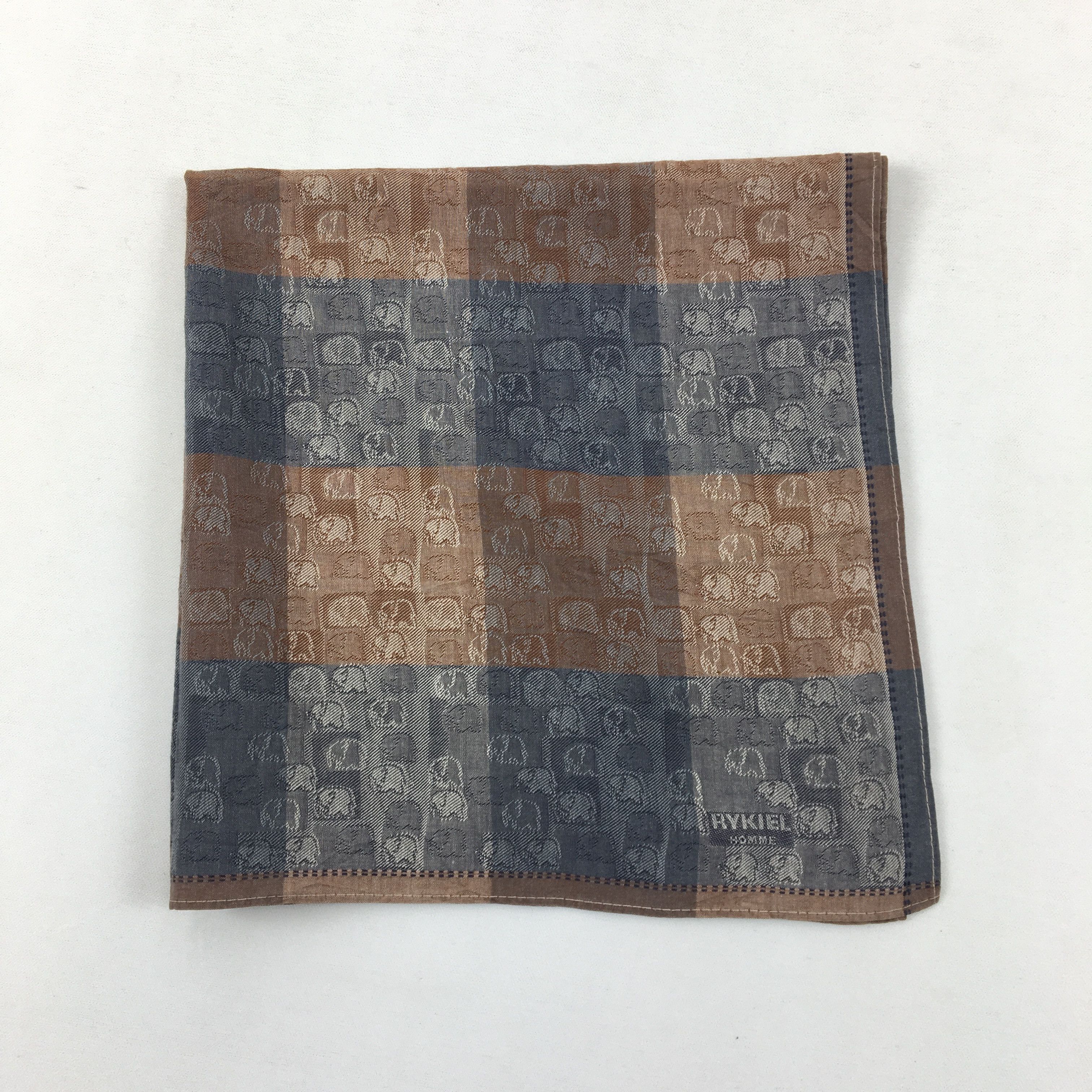 Sonia Rykiel Vintage Y2K Rykiel Homme Handkerchief Bandana Pocket Square Size ONE SIZE - 4 Thumbnail