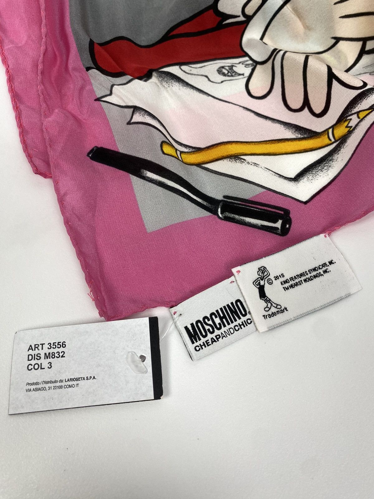Moschino Moschino Cheap and Chic Seta Scarf Printed Monsters New Size ONE SIZE - 4 Thumbnail