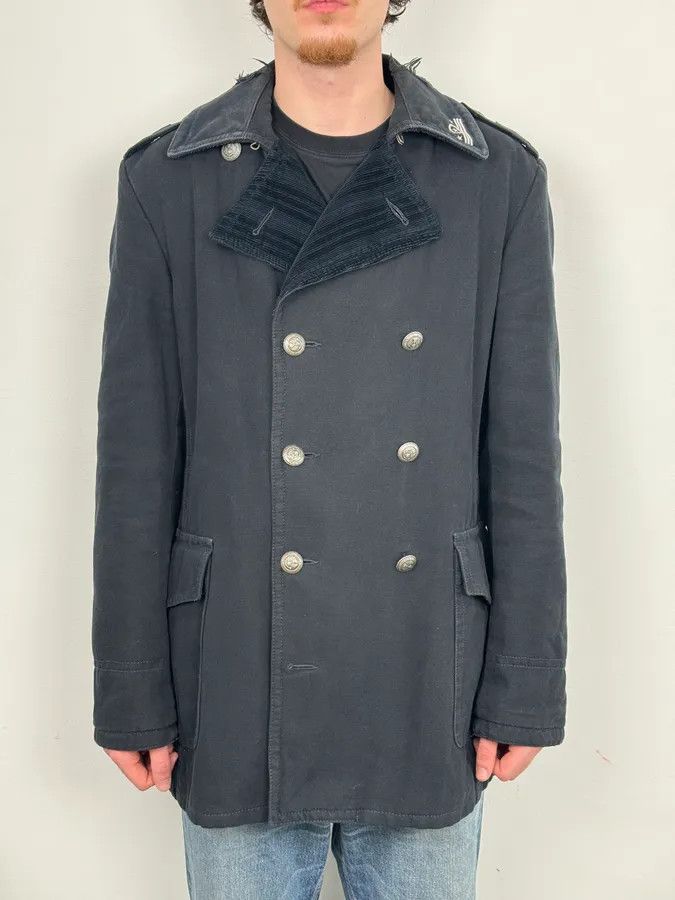 Dolce & Gabbana AW2006 Dolce & Gabbana Navy Naval Double-Breasted Coat Size US L / EU 52-54 / 3 - 3 Thumbnail