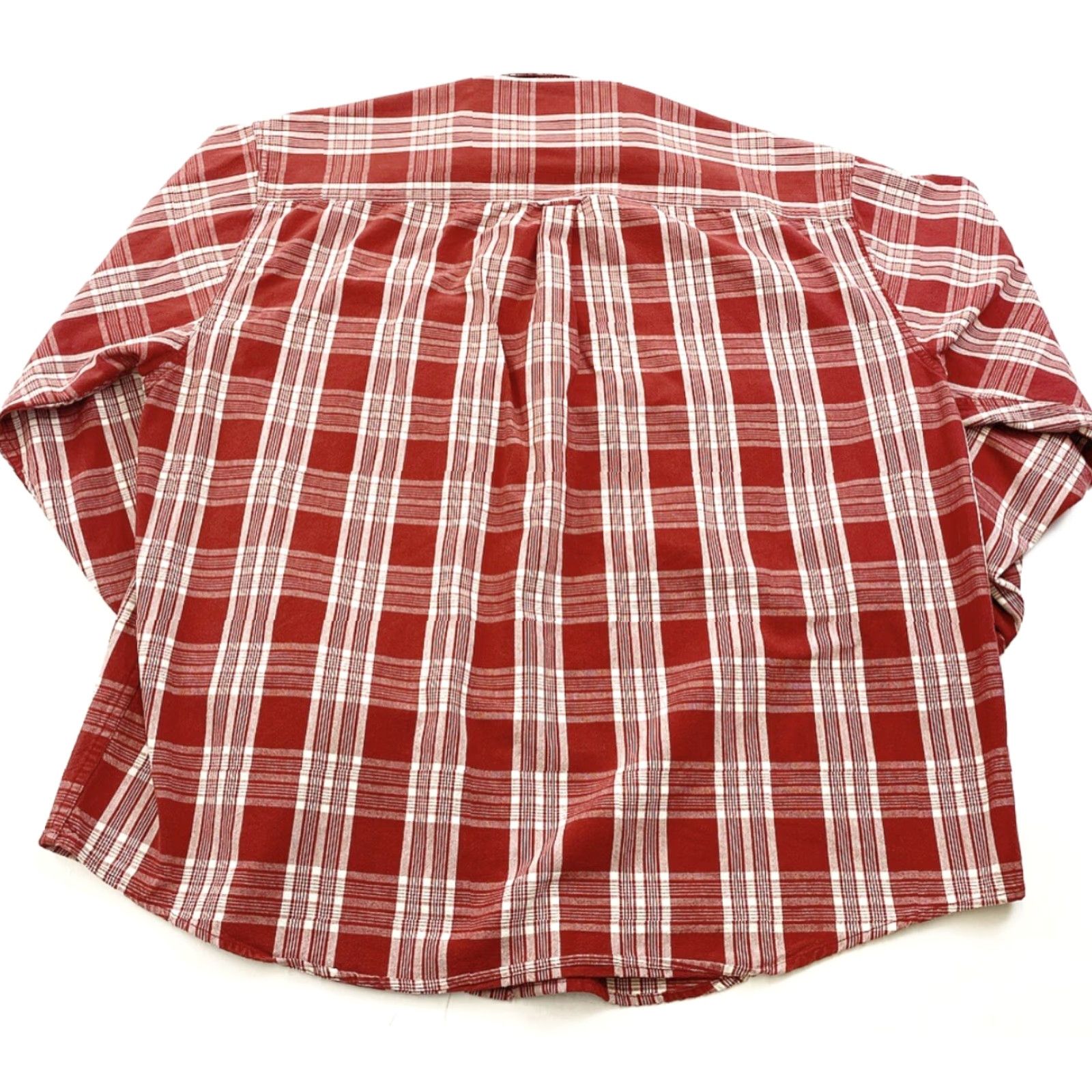 Eddie Bauer Eddie Bauer Shirt Mens XL Red Plaid Heavyweight Long Sleeve Button-Up Size US XL / EU 56 / 4 - 2 Thumbnail