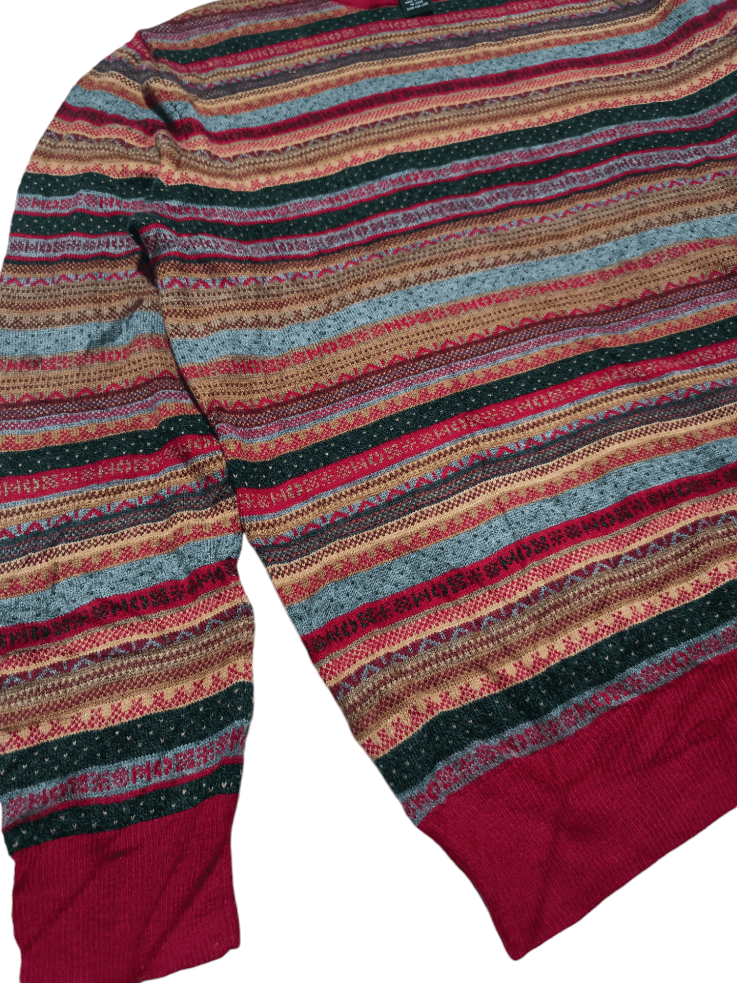 Jos. A. Bank Vintage 90s JOS A BANK Aztec Ethnic Motifs Knit Sweater Size US M / EU 48-50 / 2 - 4 Thumbnail