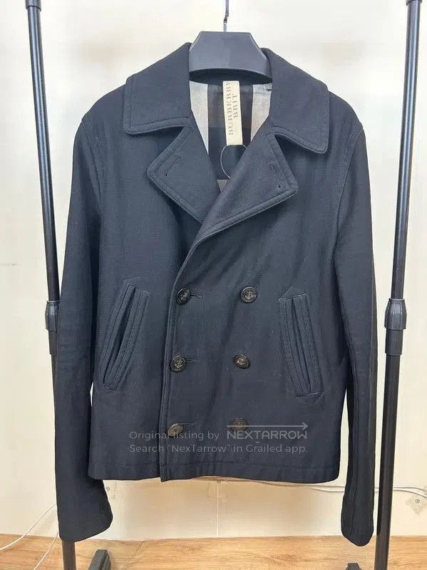 Burberry Burberry Black Cotton Logo Short Trench Coat. Size S / US 4 / IT 40 - 1 Thumbnail