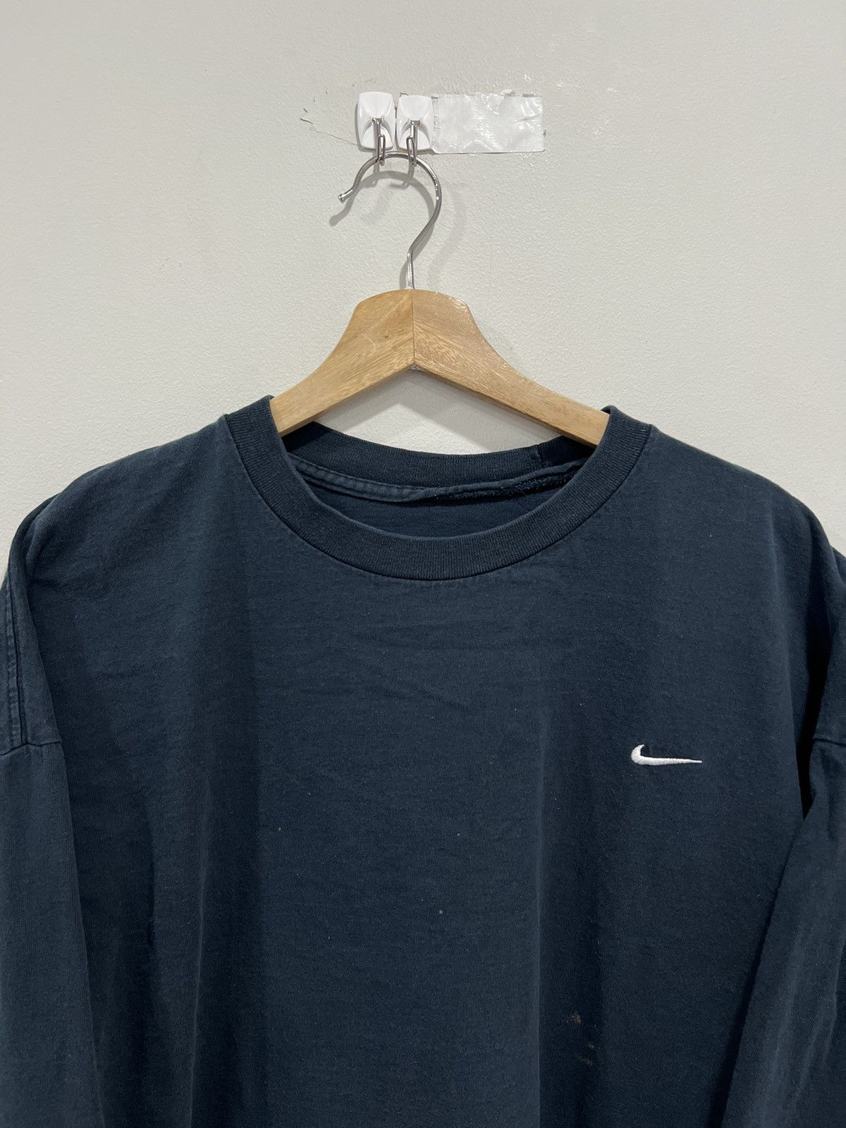 Nike × Vintage Vintage Nike Longsleeve Shirt swoosh check Size US XL / EU 56 / 4 - 3 Thumbnail