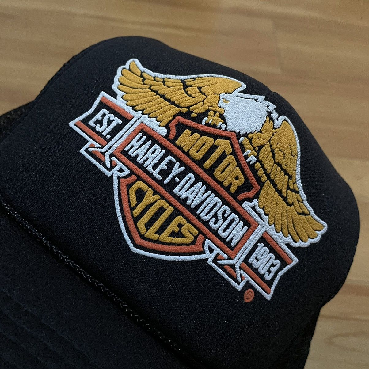 Harley Davidson Vintage harley davidson teucker cap Size ONE SIZE - 2 Thumbnail