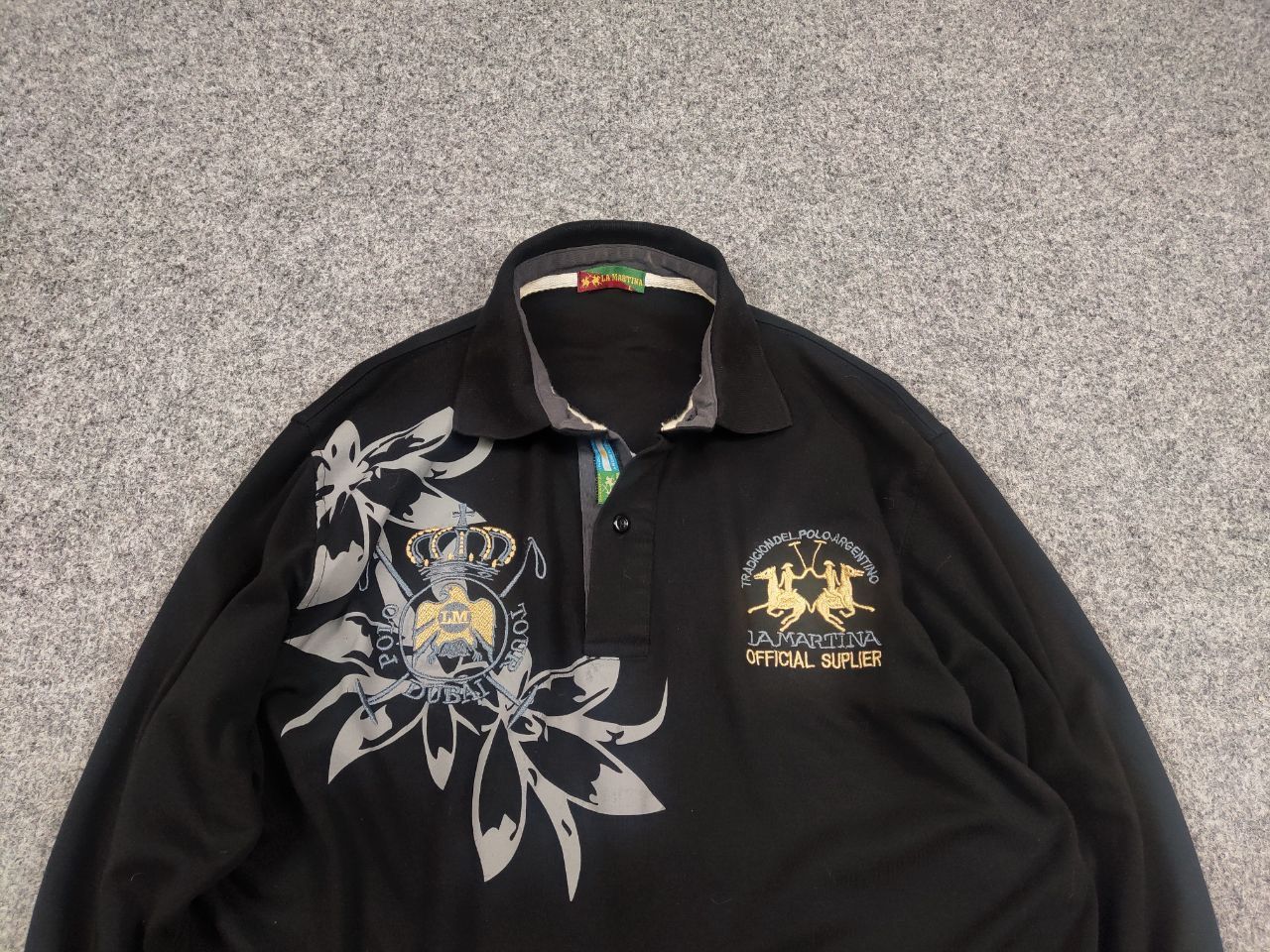 La Martina La Martina Vintage Dubai Logo Long sleeve Polo Ralph lauren Size US L / EU 52-54 / 3 - 5 Thumbnail
