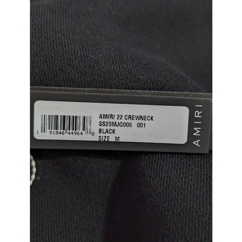 Amiri o1rshd1 Amiri 22 Crewneck Sweatshirt in Black Size US M / EU 48-50 / 2 - 17 Thumbnail