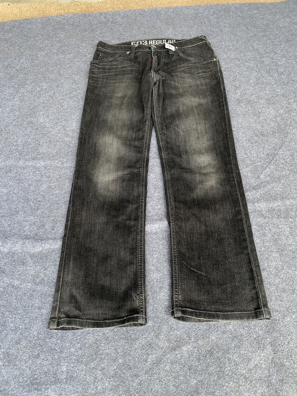 Edwin × PPFM Vintage edwin 503 blue trip denim Size US 29 - 1 Thumbnail