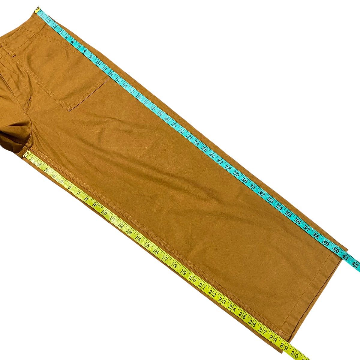 Japanese Brand COEN Mustard Sateen Fatigue Baggy Pants Size US 29 - 16 Thumbnail