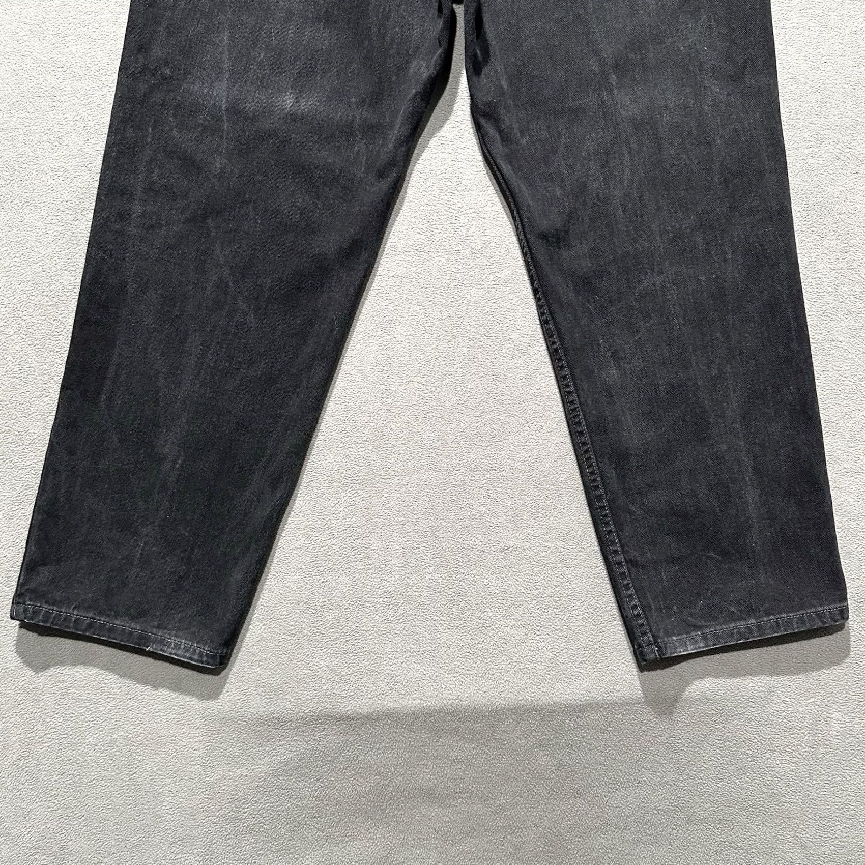 Levi's VINTAGE Levi's 550 Jeans Mens 40x30 Black Relaxed Tapered USA Denim Five-Pocket Levis 500 Series Jeans Mens Black Size US 40 / EU 56 - 6 Thumbnail