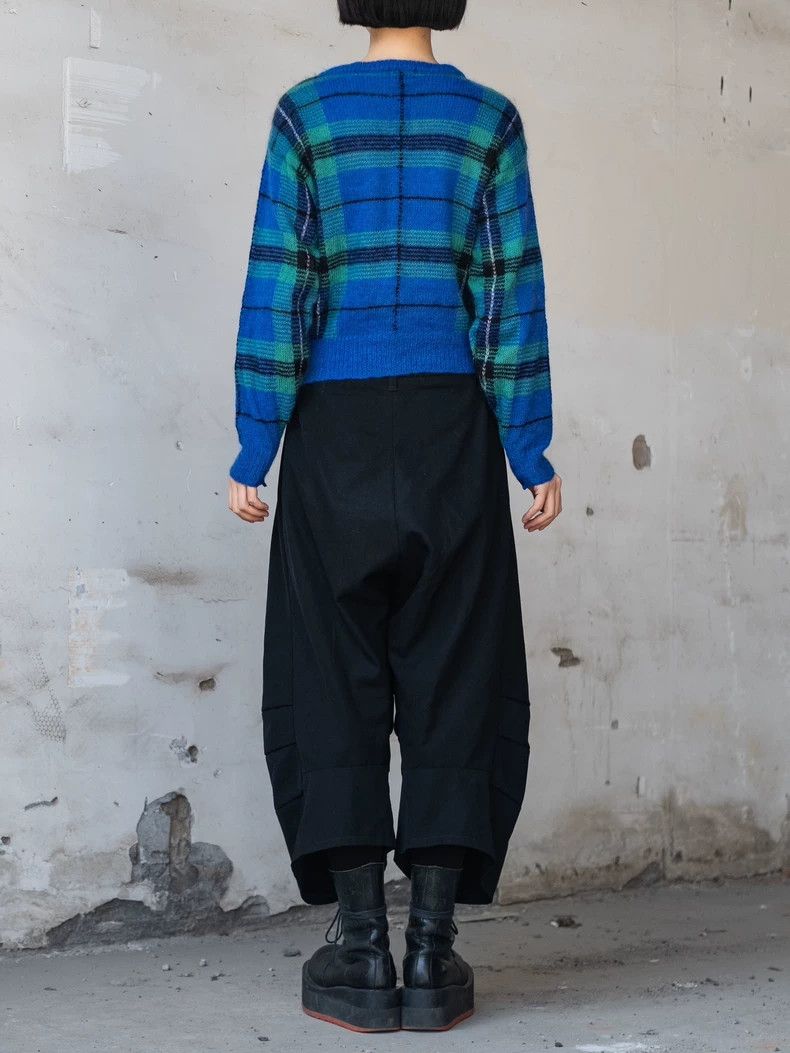 Kenzo KENZO Blue and green navy woolen knit cardigan Size M / US 6-8 / IT 42-44 - 3 Thumbnail