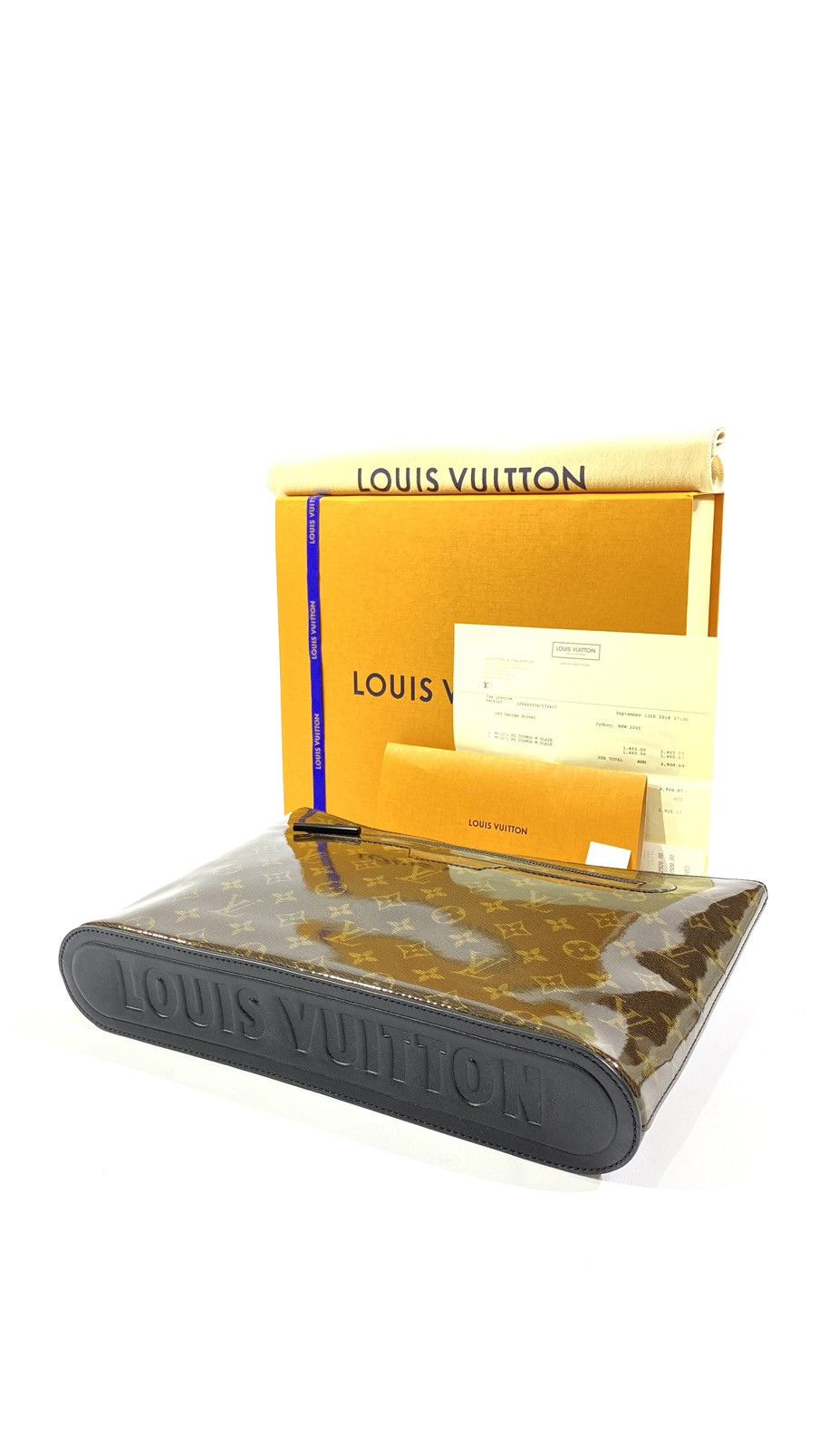 Louis Vuitton Louis Vuitton Kim Jones Pochette Brown Glaze Mono Clutch Bag Size ONE SIZE - 2 Thumbnail