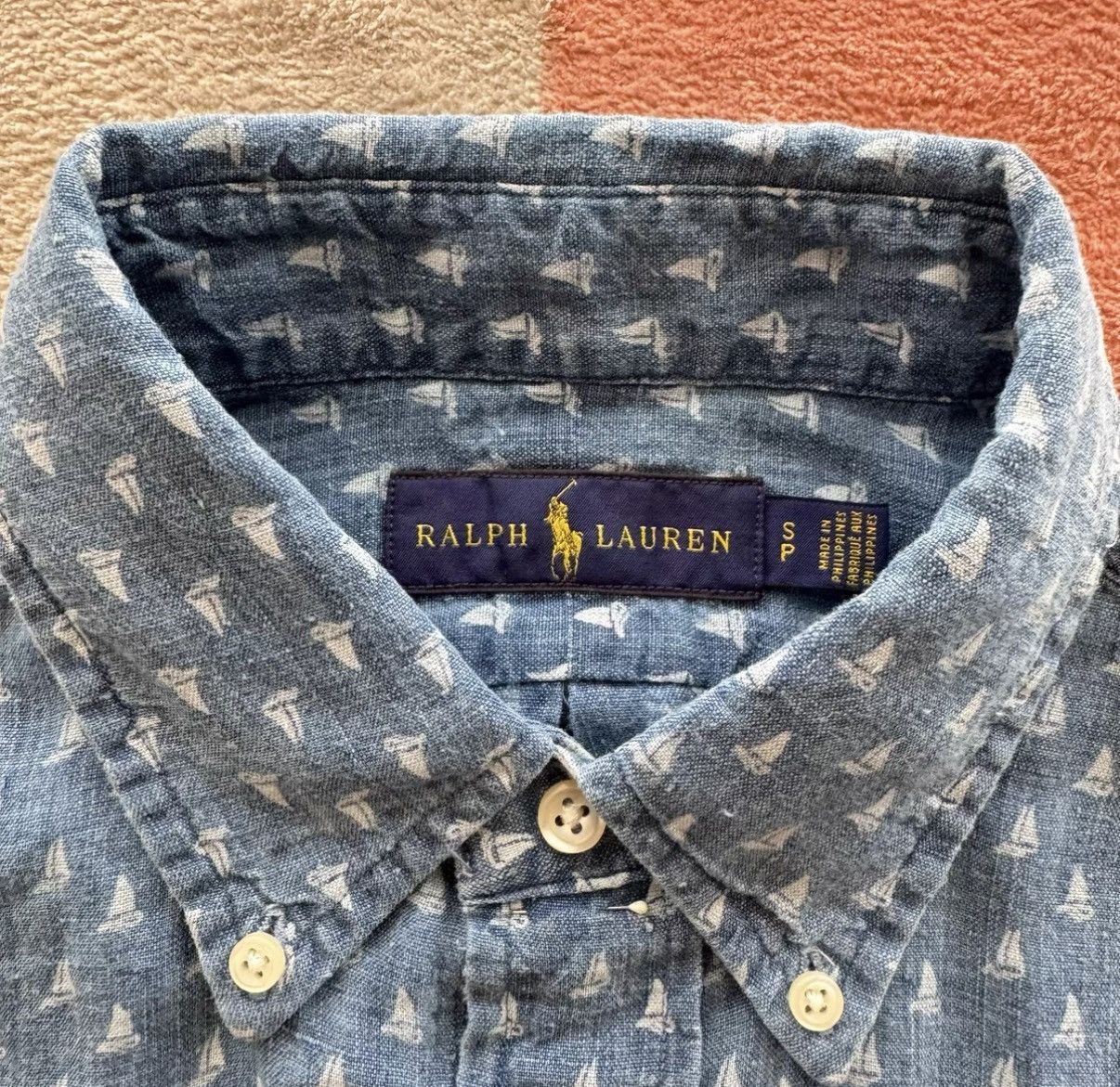 Polo Ralph Lauren Ralph Lauren Polo RL Linen Indigo Shirt K22 Size US S / EU 44-46 / 1 - 3 Thumbnail