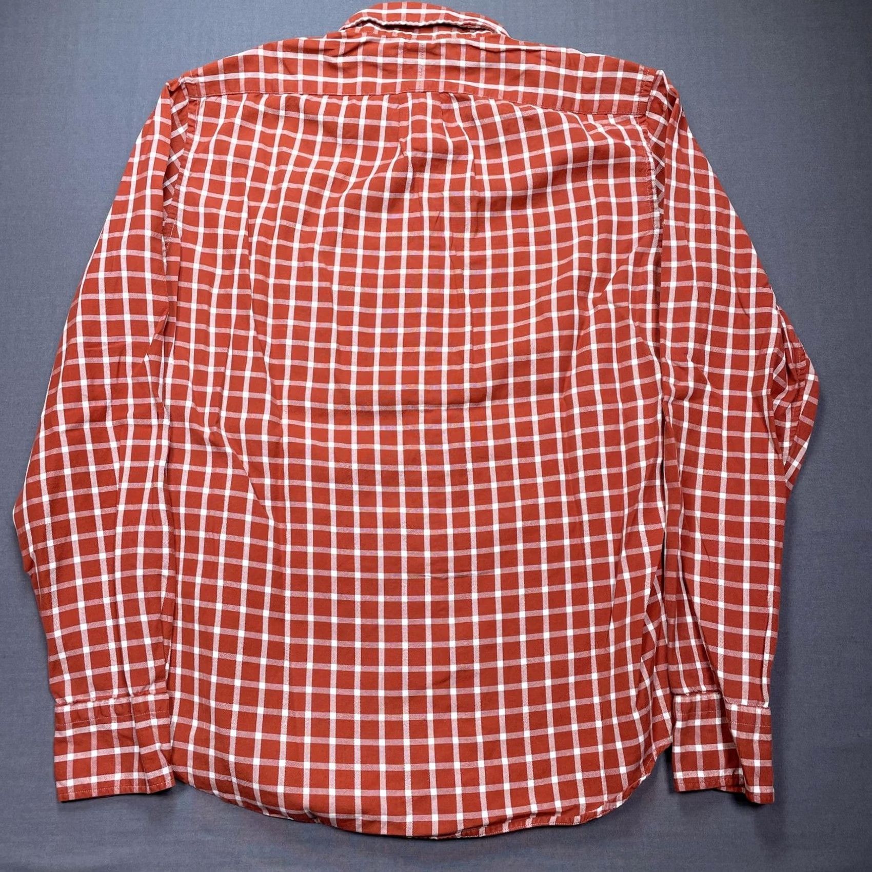 J.Crew J.Crew Shirt Mens Small Red Check Slim Button-Up Casual Long Sleeve Thomas Mason Shirtings Size US S / EU 44-46 / 1 - 5 Thumbnail