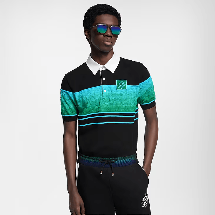 Louis Vuitton Iridescent Jacquard Short-Sleeved Polo Size US XS / EU 42 / 0 - 3 Thumbnail