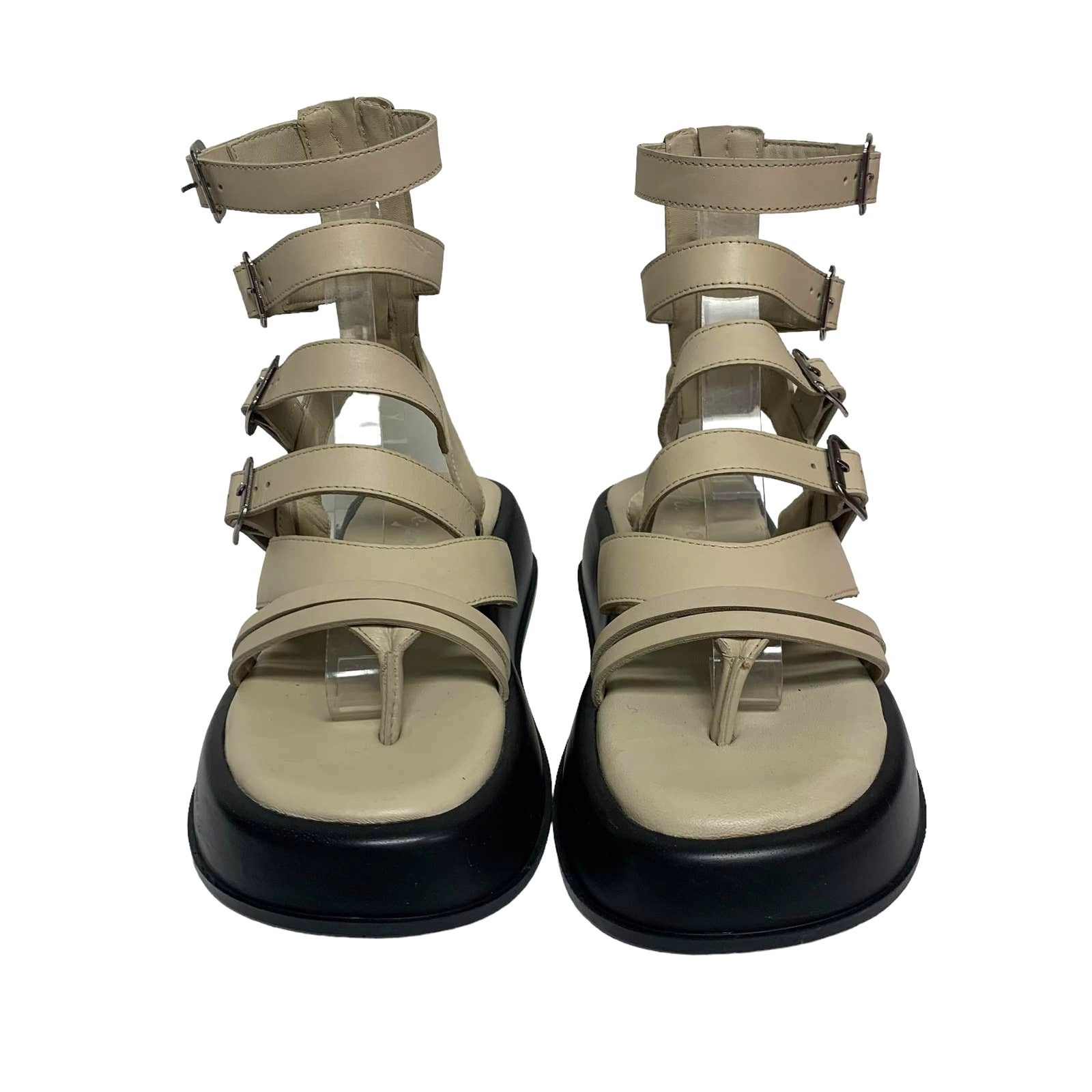 Free People Free People Womens Size 6 Jojo Tan Leather Gladiator Sandals Size US 6 / IT 36 - 3 Thumbnail