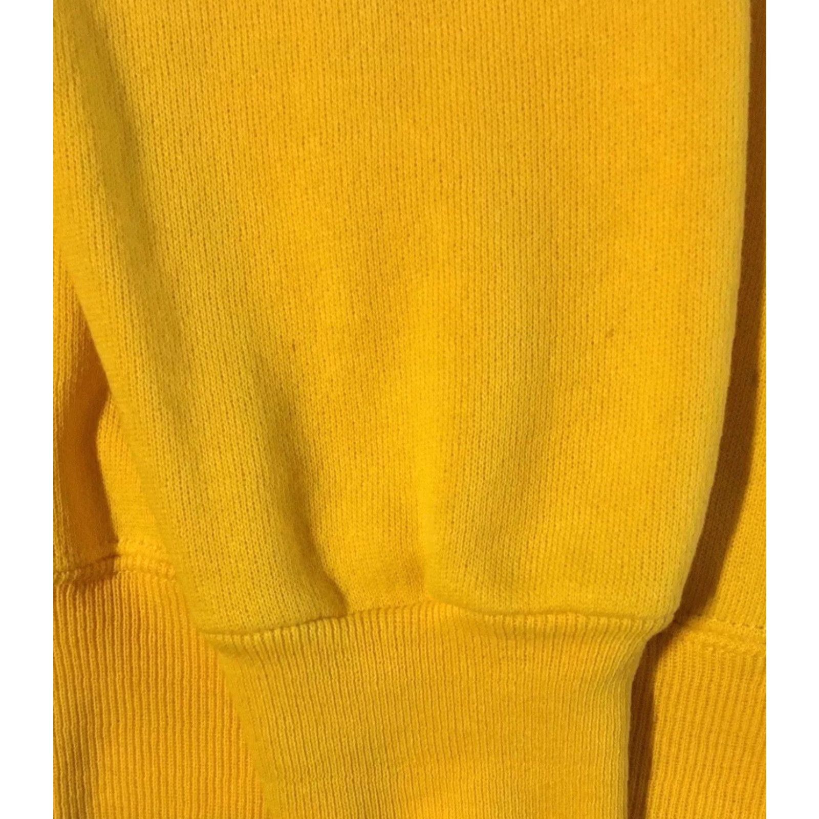 Vintage Vaporwave Sweatshirt Zip Hoodie M USA Yellow 70s 80s Vintage Distressed Grunge Punk Biker Skate Surf 90s Track Mens Size US M / EU 48-50 / 2 - 3 Thumbnail