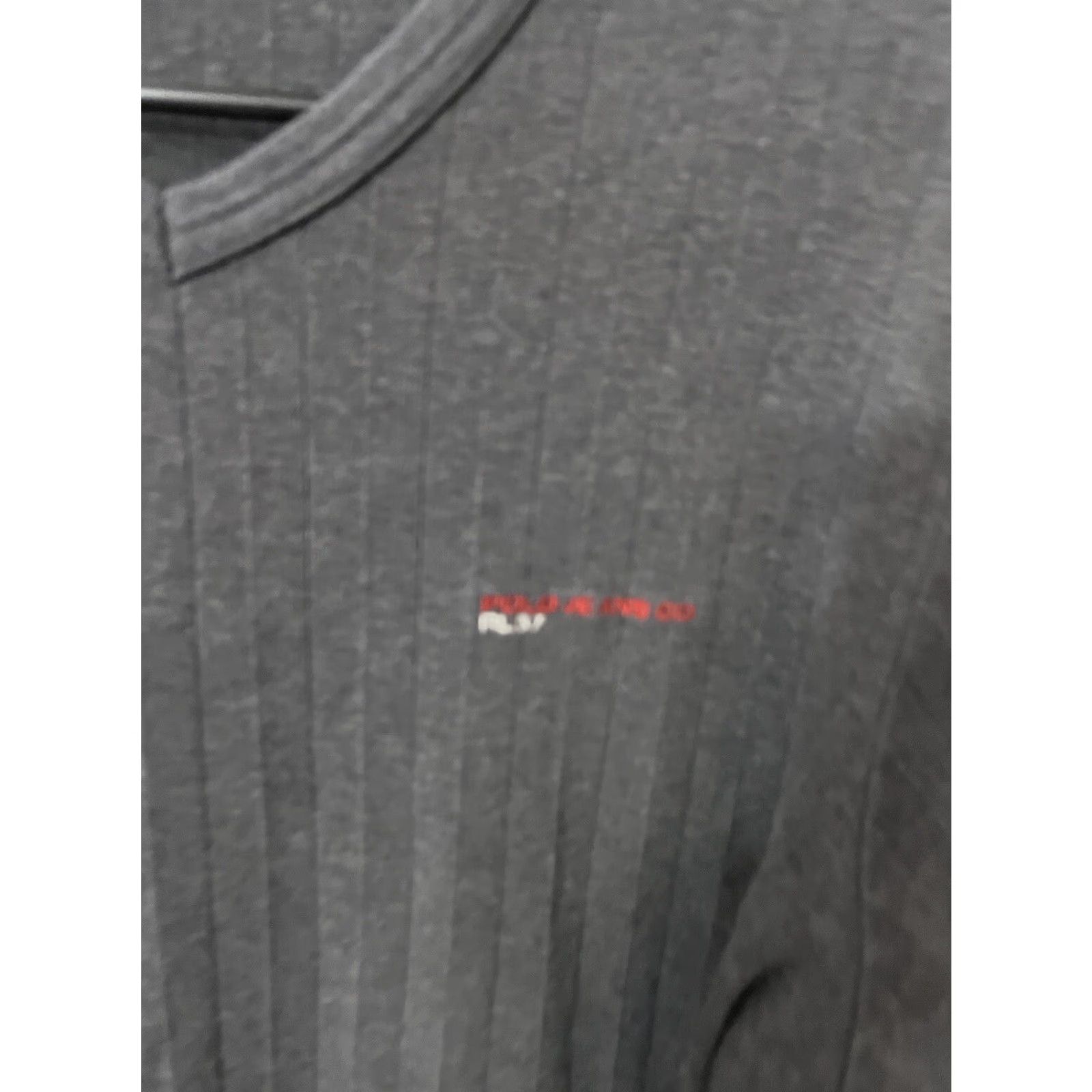 Ralph Lauren VINTAGE Ralph Lauren Polo Jeans Co Gray V-Neck Short Sleeve Shirt Men’s S USA Made Size US S / EU 44-46 / 1 - 3 Thumbnail