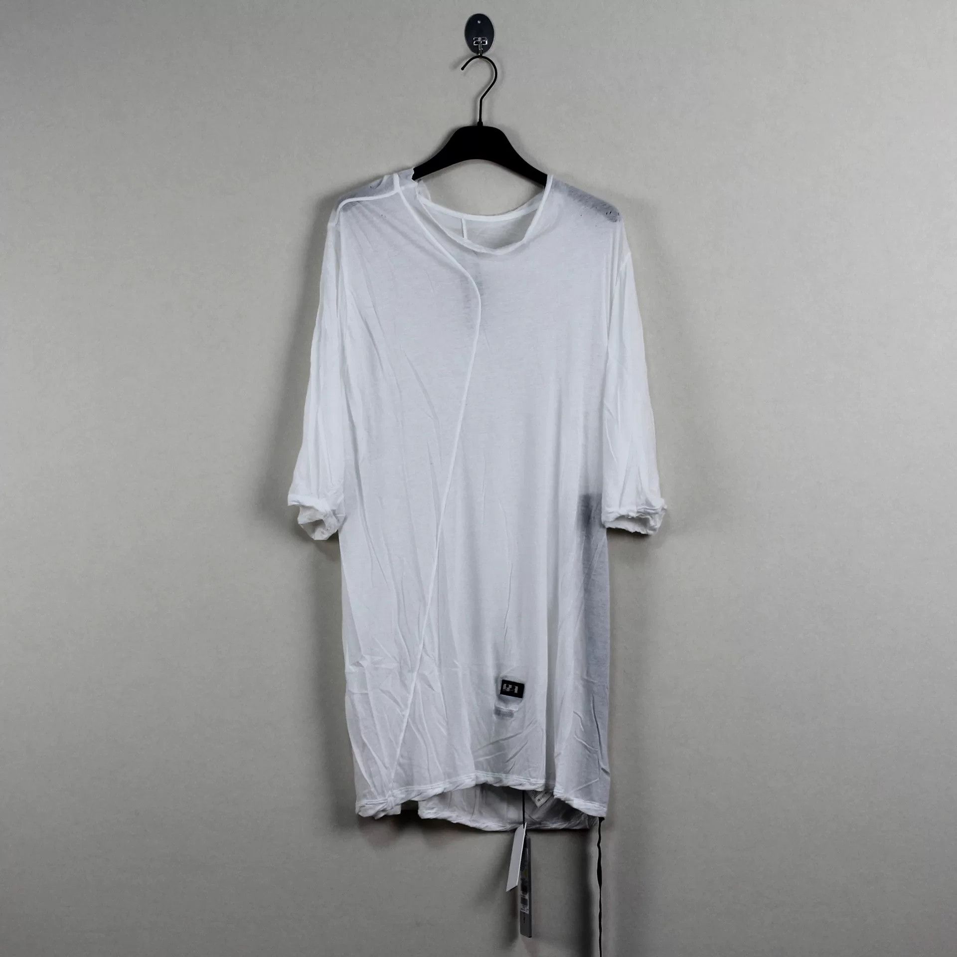 Rick Owens rick owens white oversized short sleeve shirt Size US S / EU 44-46 / 1 - 1 Thumbnail