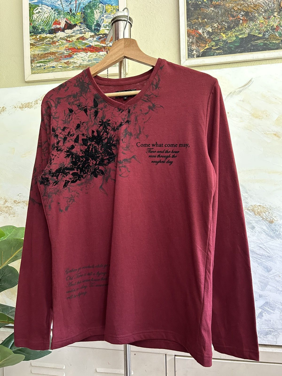 If Six Was Nine Semantic Design Flowers Long Sleeve Size US M / EU 48-50 / 2 - 2 Thumbnail