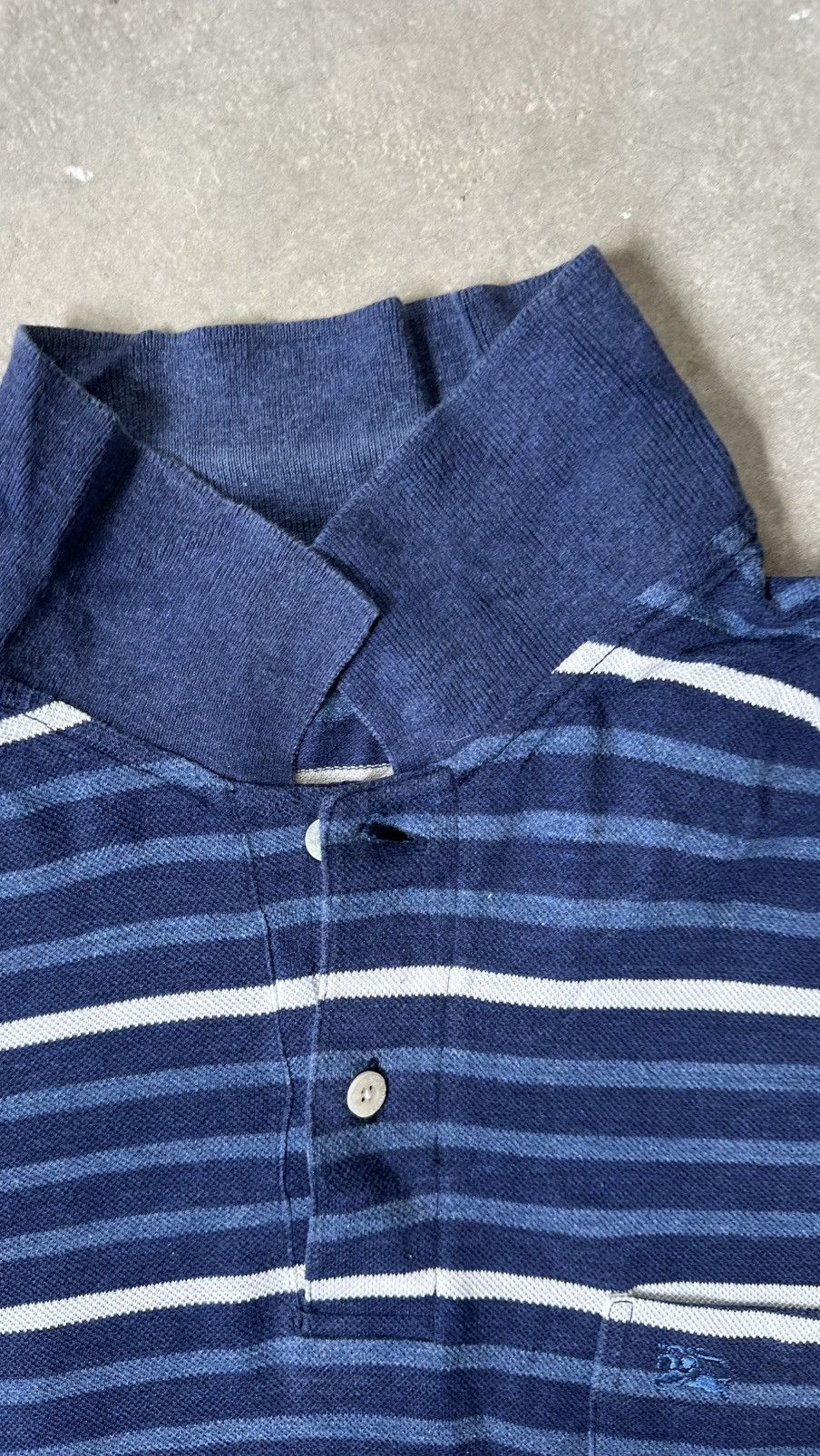 Burberry VINTAGE BURBERRY’S SAMPLE STRIPES POLO TEE Size US L / EU 52-54 / 3 - 5 Thumbnail
