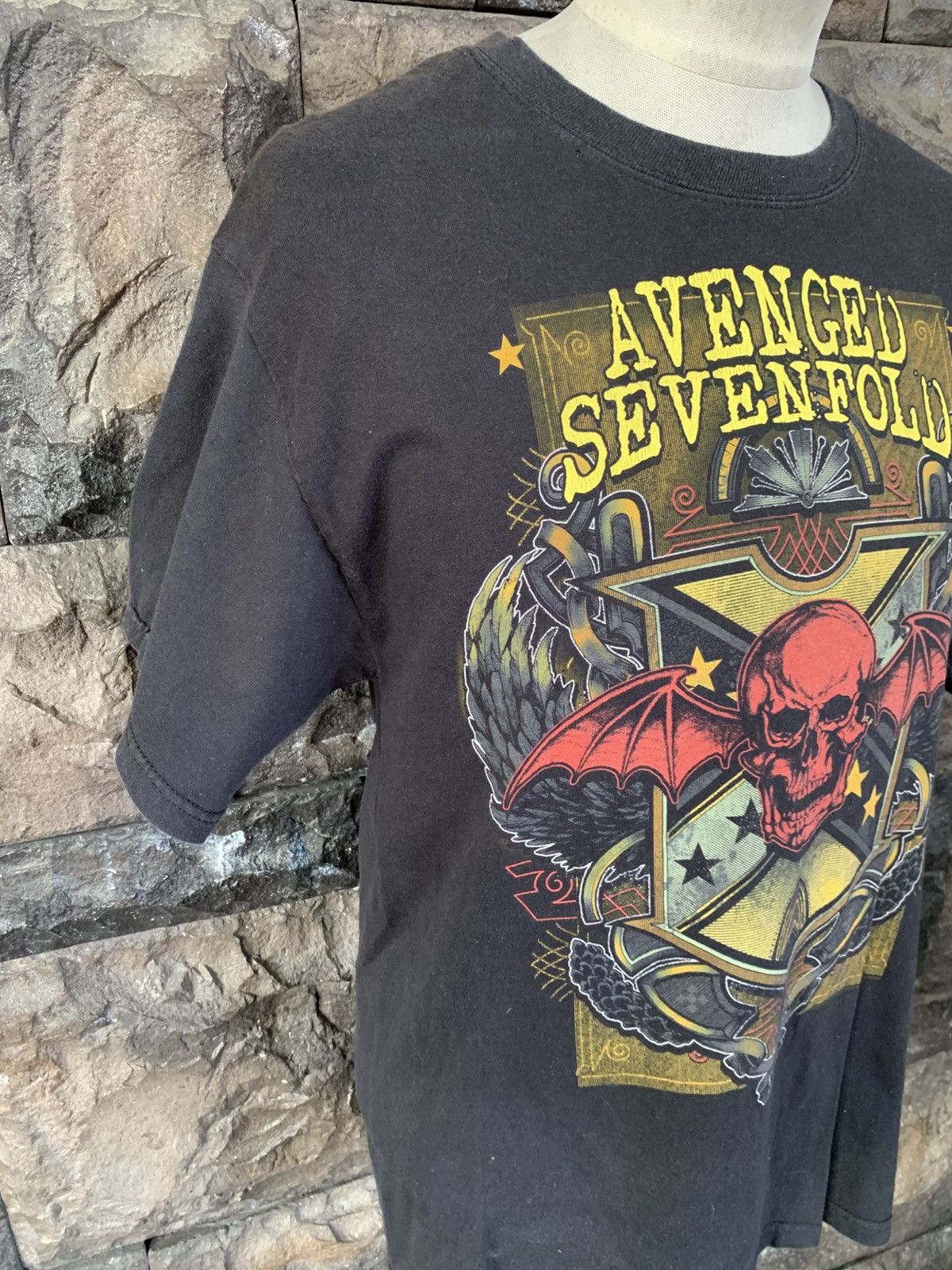 Band Tees × Vintage Vintage Avenged Sevenfold Heavy Metal Band T shirt Size US M / EU 48-50 / 2 - 5 Thumbnail