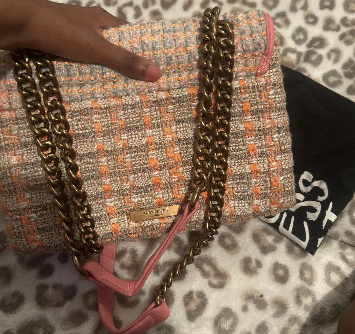 Kurt Geiger Kurt Geiger Medium Tweed bag Size ONE SIZE - 3 Thumbnail