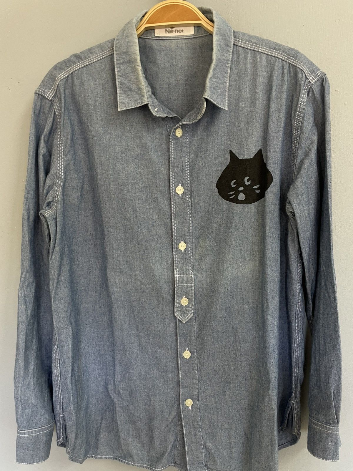 Issey Miyake Ne-net button up Chambray shirt Size US M / EU 48-50 / 2 - 3 Thumbnail