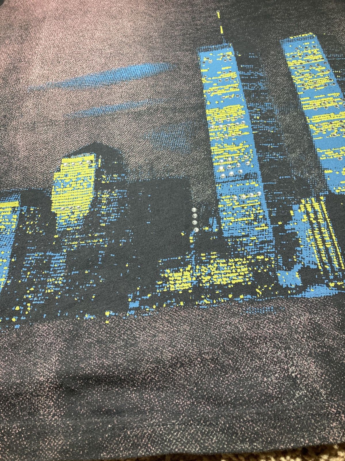 Willy Chavarria Willy Chavarria Skyline Twin Towers Rhinestone Crystal 2019 Size US M / EU 48-50 / 2 - 5 Thumbnail