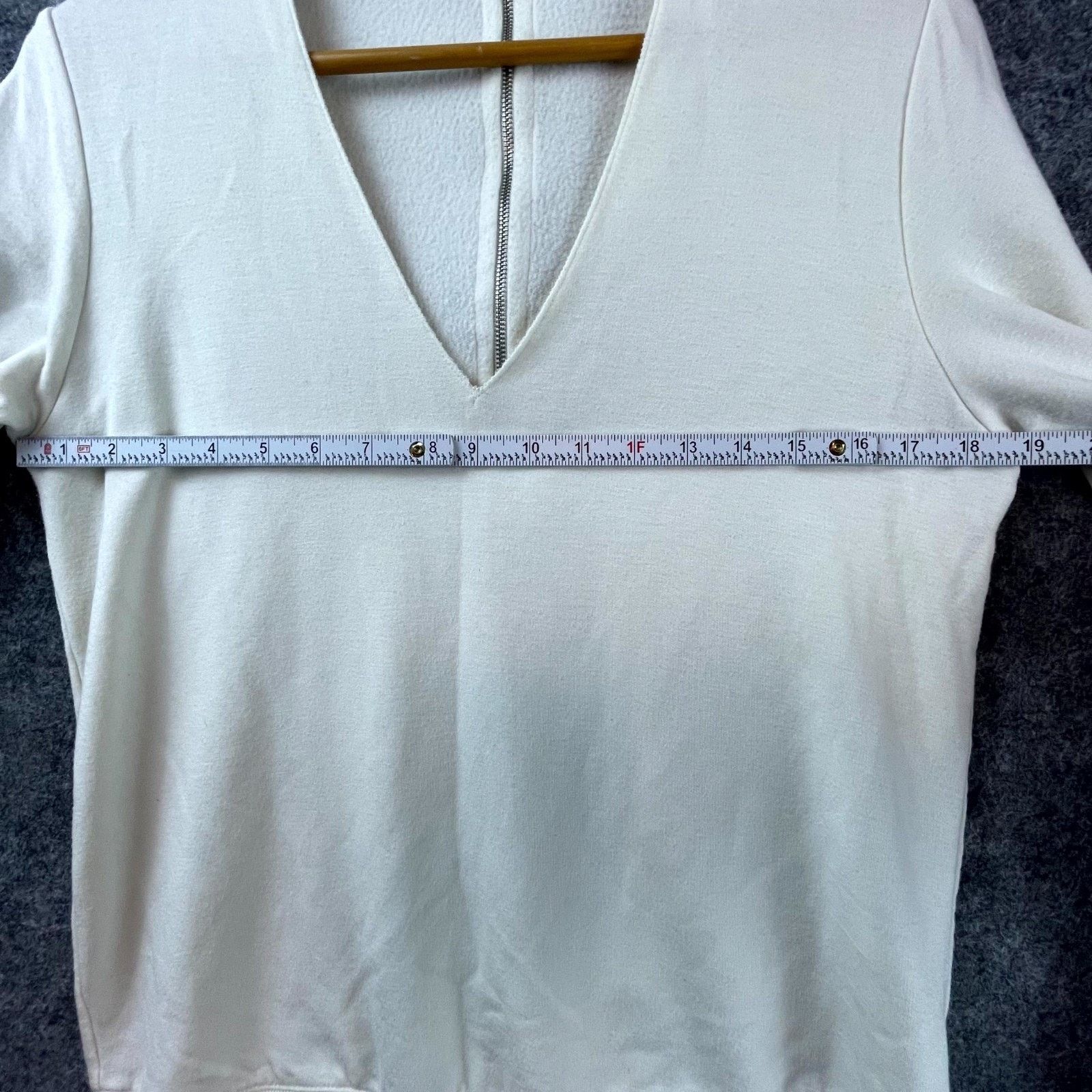 Bailey 44 Bailey/44 Eye Splice Choker Sweatshirt Womens Medium White Size M / US 6-8 / IT 42-44 - 4 Thumbnail