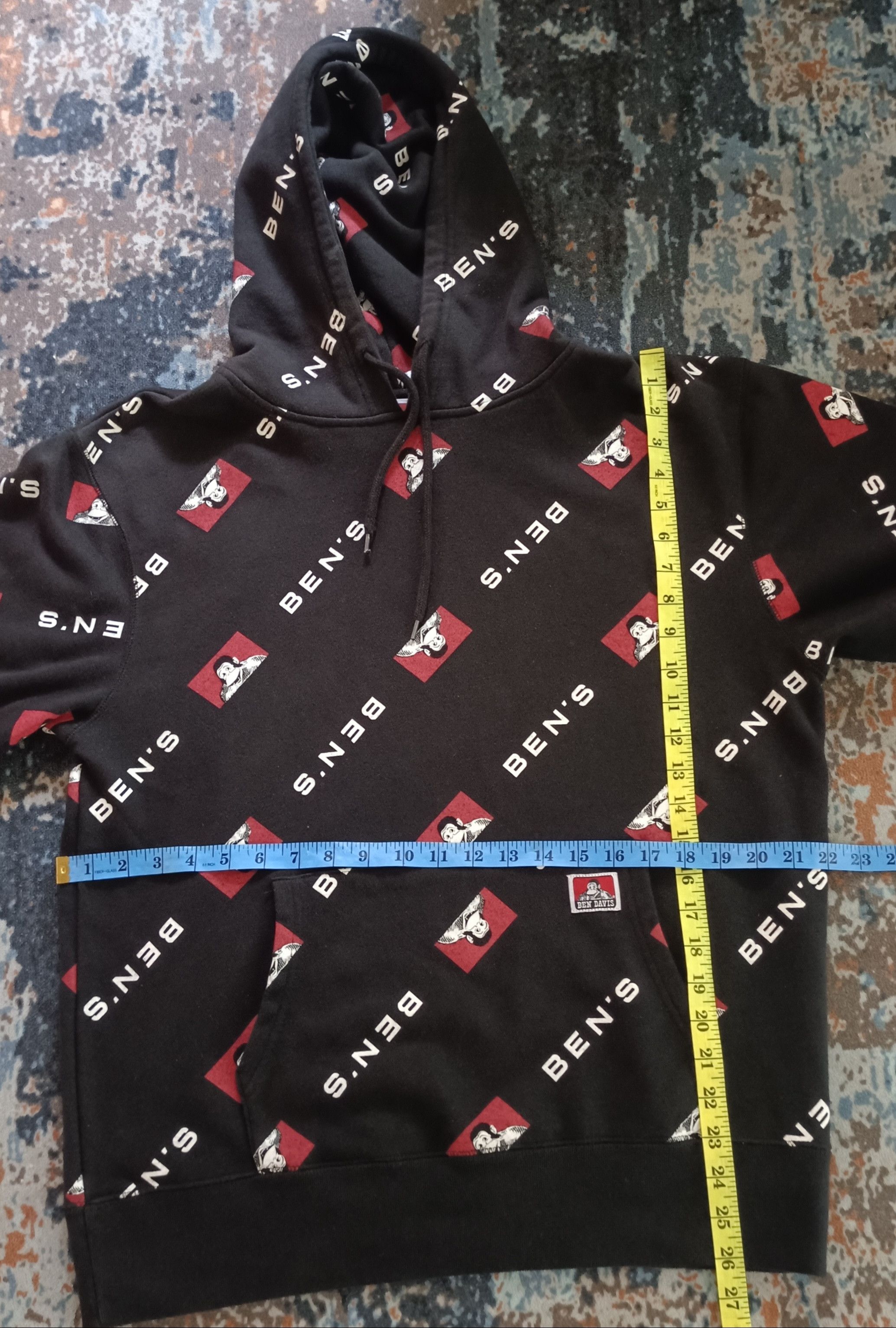 Ben Davis × Japanese Brand Ben Davis Over Print Hoodie Size US L / EU 52-54 / 3 - 13 Thumbnail