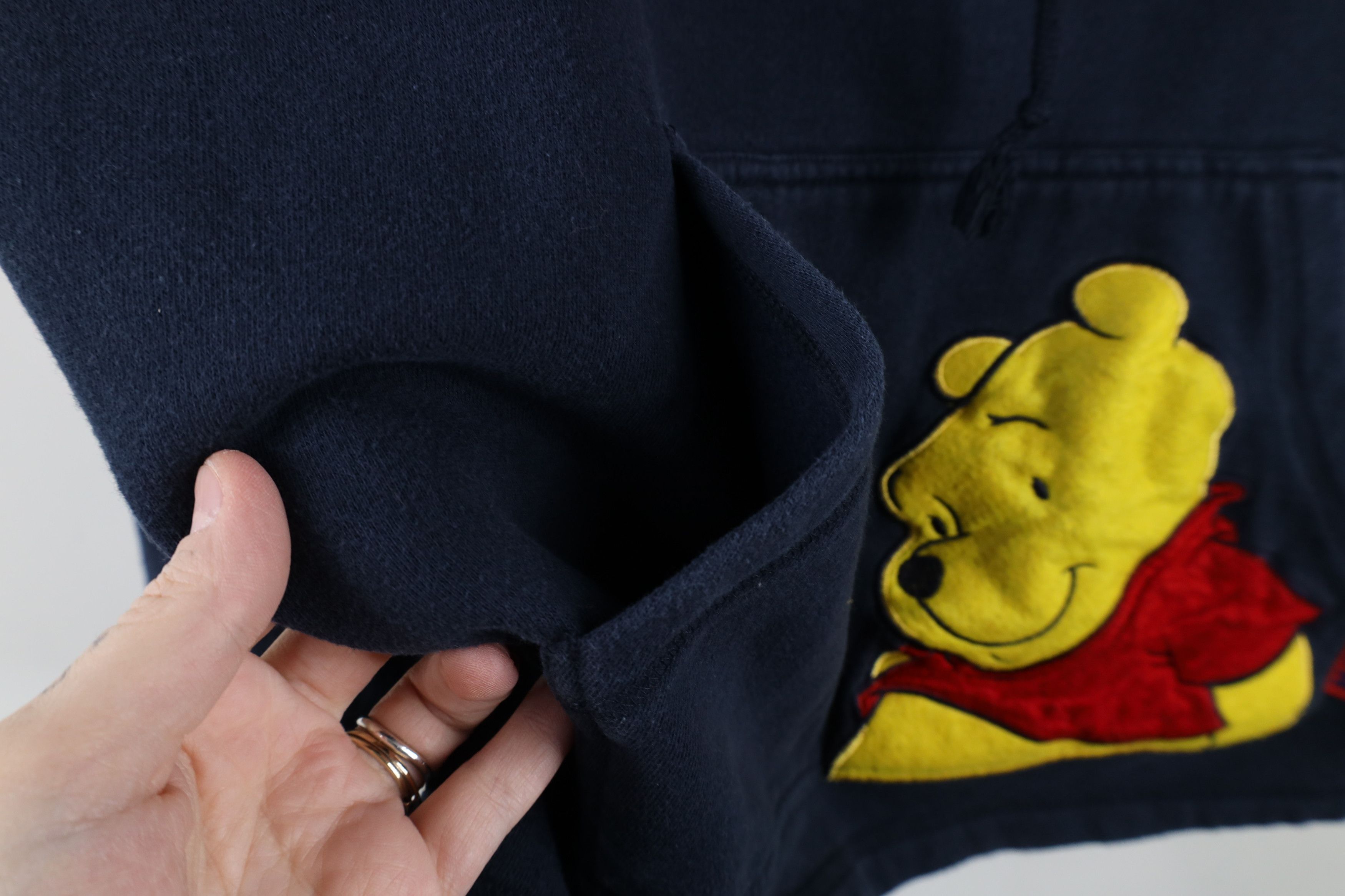 Disney × Vintage Vintage Disney Spell Out Winnie the Pooh Hoodie Sweatshirt Size L / US 10 / IT 46 - 7 Thumbnail