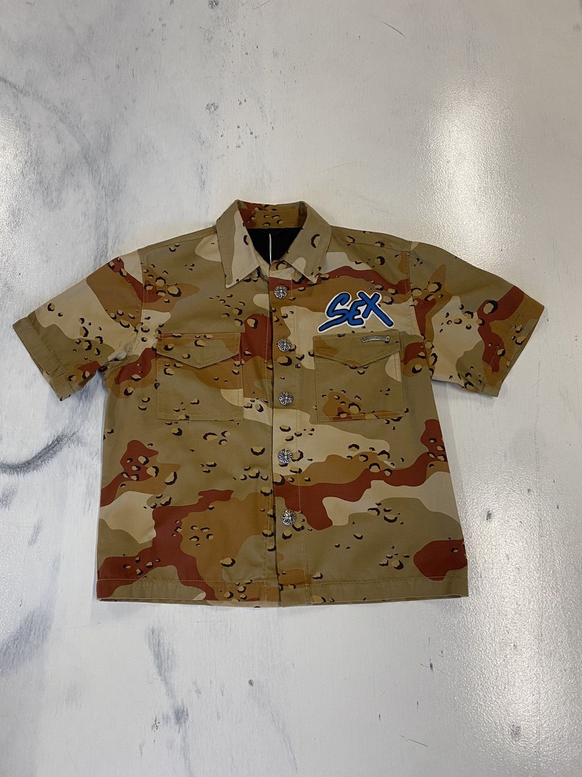 Chrome Hearts Chrome Hearts Matty Boy Sex Records Camo Shirt | Grailed