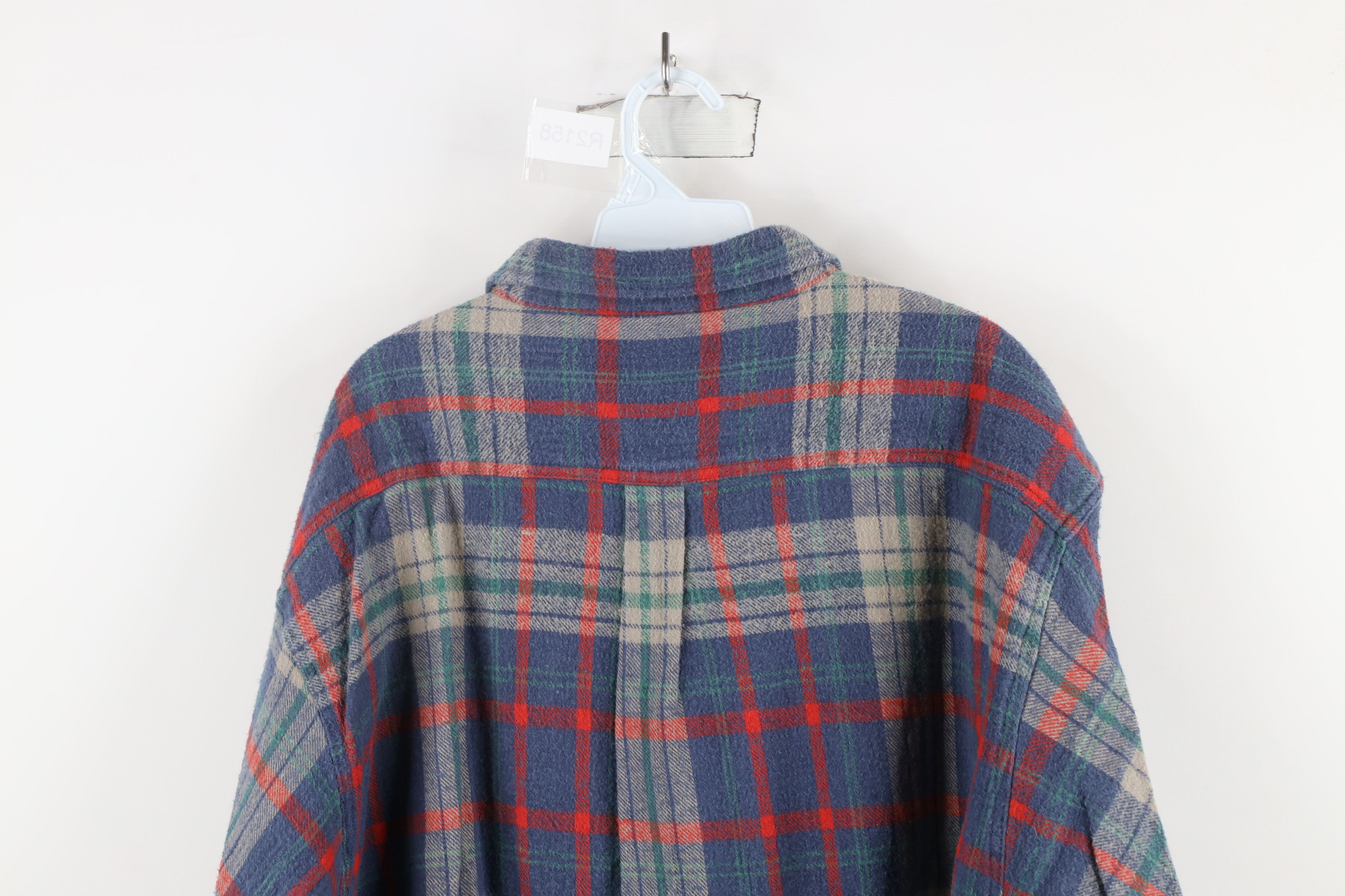 Vintage Vintage 90s Streetwear Heavyweight Flannel Button Shirt Size US XXL / EU 58 / 5 - 7 Thumbnail