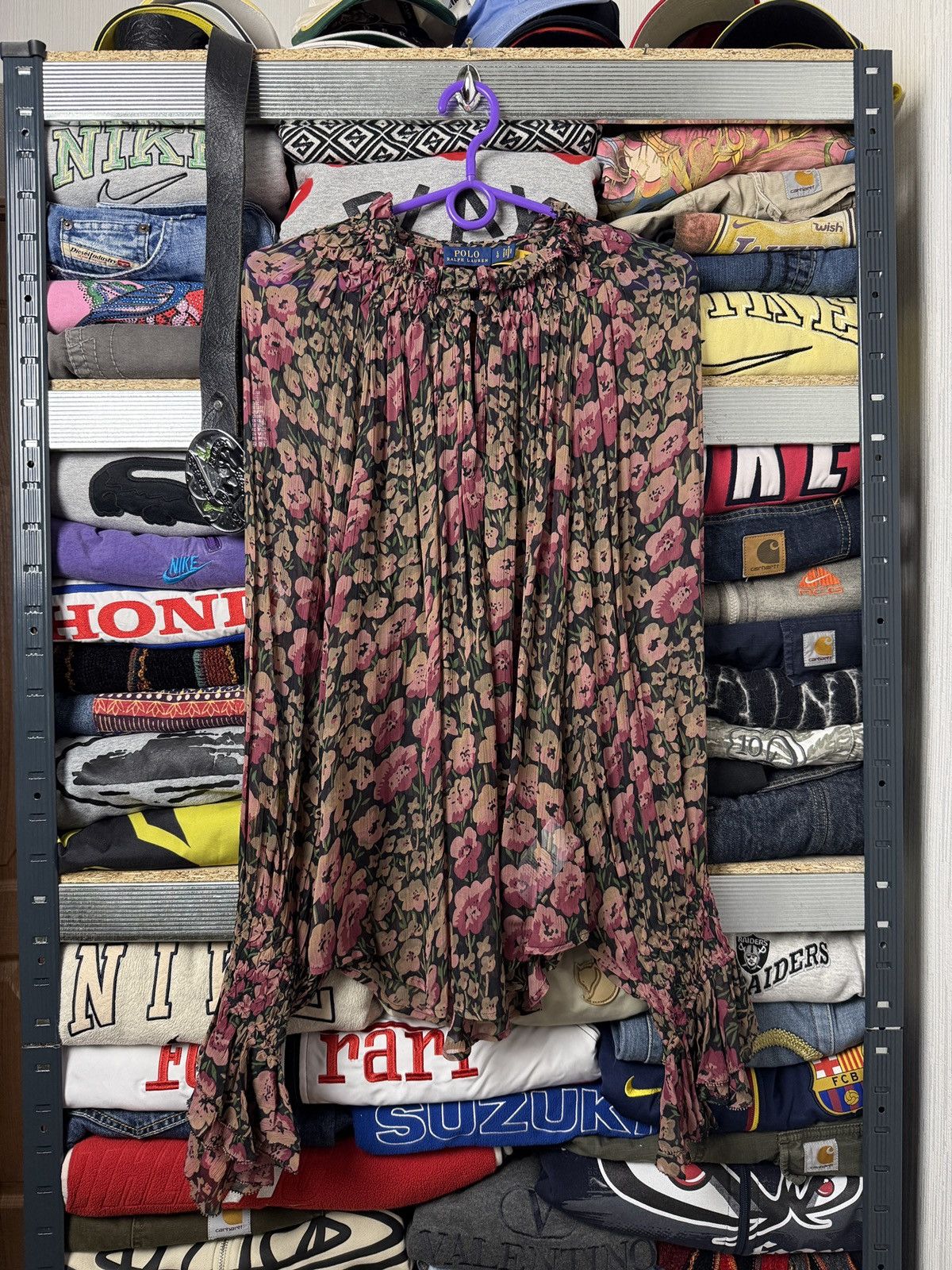 Polo Ralph Lauren Polo Ralph Lauren Shirt Blouse Viscose Flowers Overprint Size US L / EU 52-54 / 3 - 1 Thumbnail