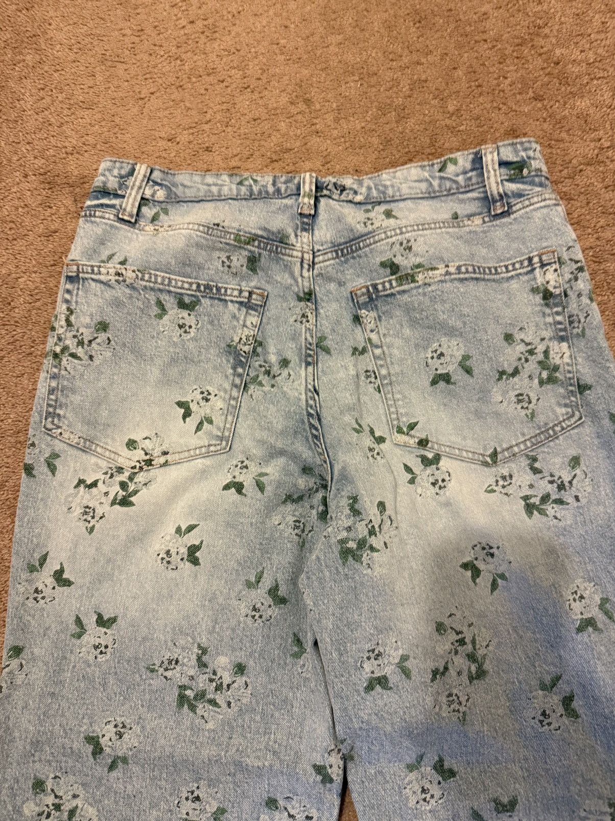 Vintage Blue denim floral jeans Size US 31 - 5 Thumbnail