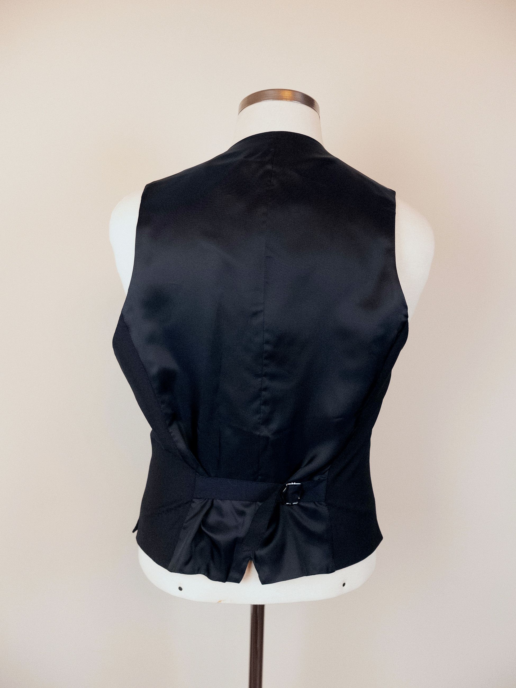 Lardini LARDINI navy blue wool silk 3 piece tuxedo suit Size 42R Size 42R - 4 Thumbnail