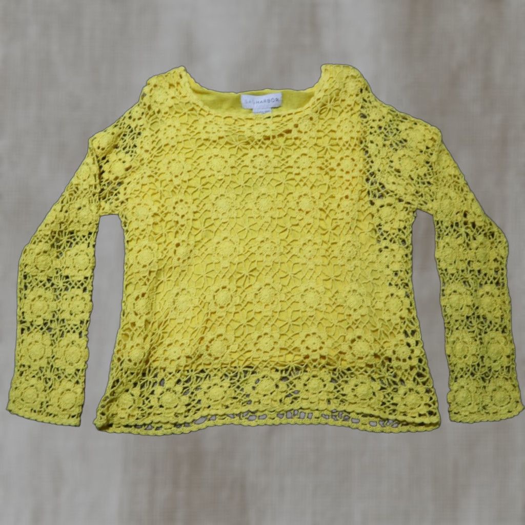 Vintage VINTAGE Sag Harbor Yellow Sweater Shirt Womens PXL Petite Extra Large Size XL / US 12-14 / IT 48-50 - 1 Thumbnail