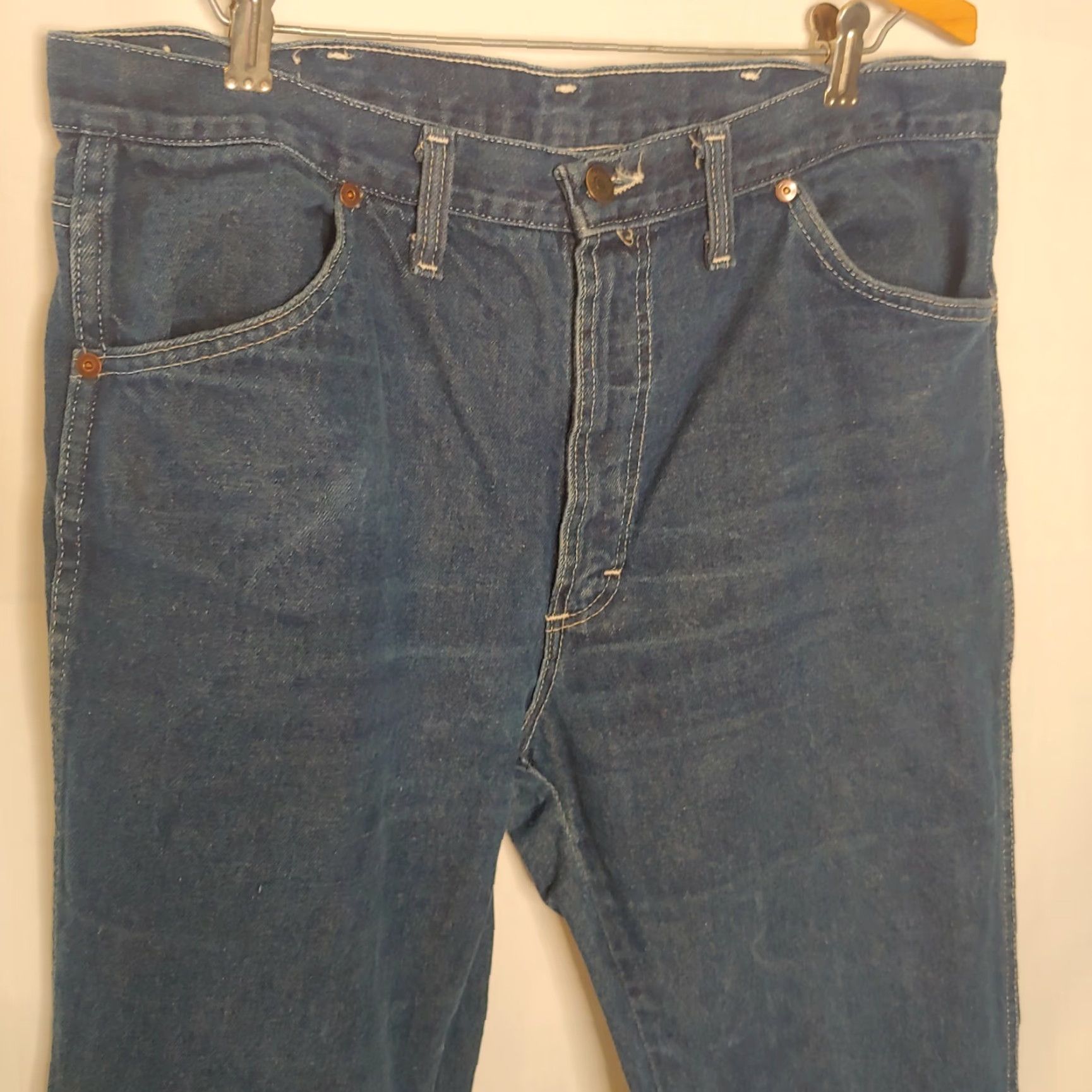 Vintage VINTAGE Mr. Leggs Jeans Western Style Dark Indigo Blue Cotton Denim 36x27 Mens Size US 36 / EU 52 - 5 Thumbnail