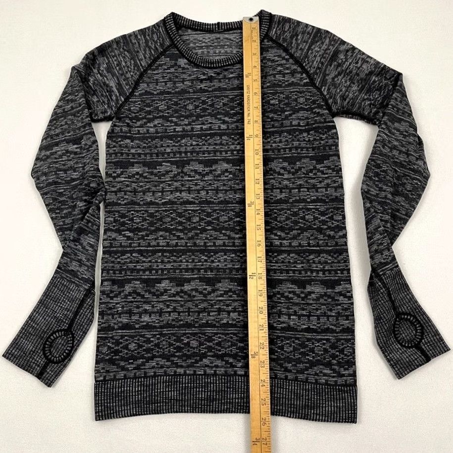 Lululemon Lululemon Rest Less Pullover Womens Size 2/4 Heathered Black Gray Yoga Running Natl? Size XS / US 0-2 / IT 36-38 - 4 Thumbnail