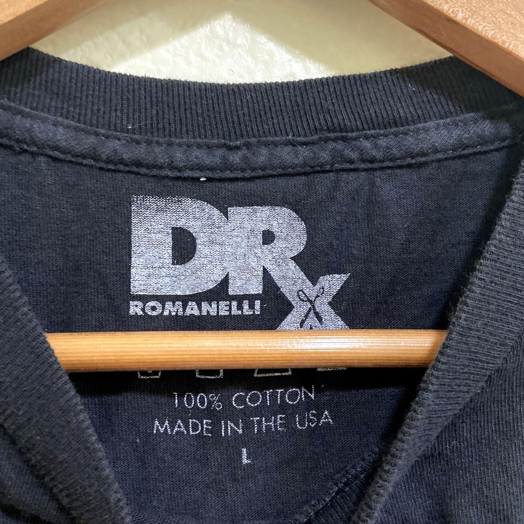 Vintage Romanelli DRx Black Fishing T-Shirt Men L Short Sleeve Streetwear Basic Tee Size US L / EU 52-54 / 3 - 4 Thumbnail