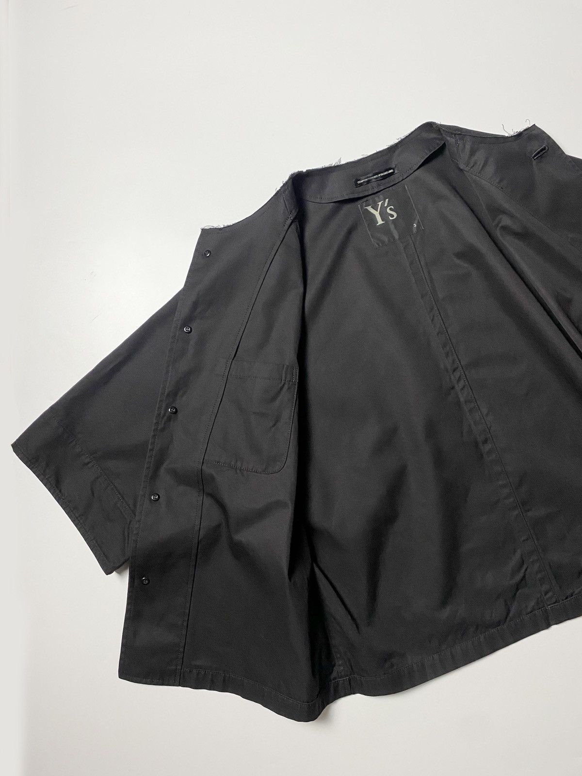 Y's × Yohji Yamamoto Y’s - Half-sleeve Collarless Jacket Size US M / EU 48-50 / 2 - 4 Thumbnail