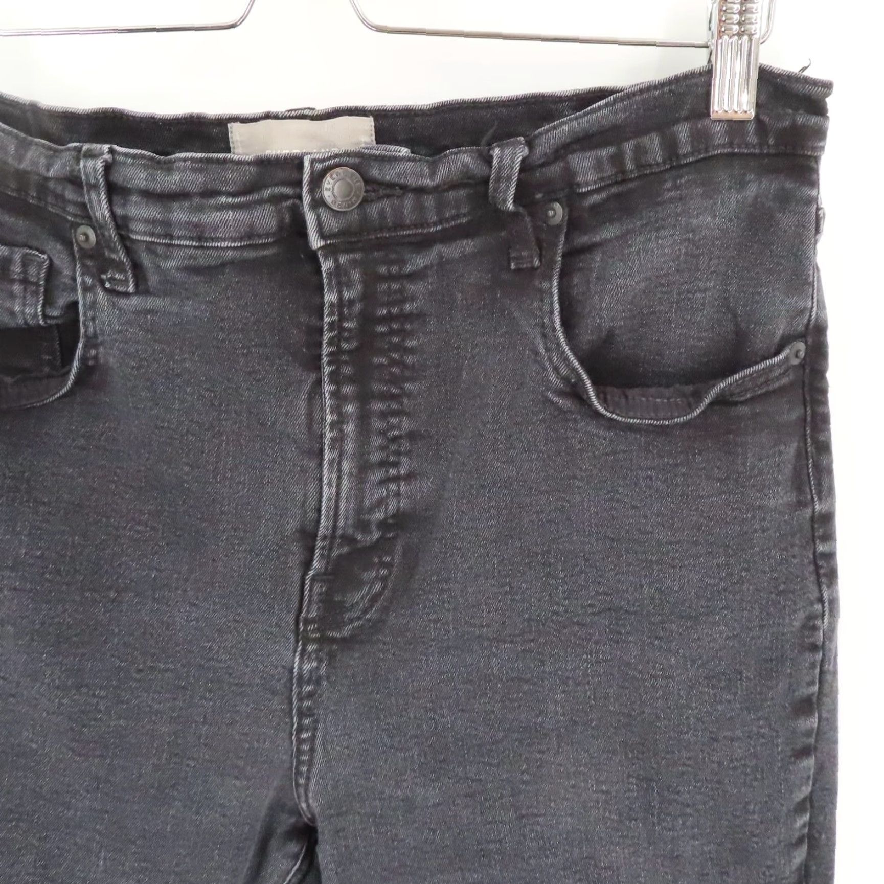 Everlane Everlane Jeans Denim 5-Pocket Ankle Women Black Dark Gray Wash Cotton Blend Pockets 33 Size Regular Vintage No Size 24" / US 00 / IT 34 - 3 Thumbnail