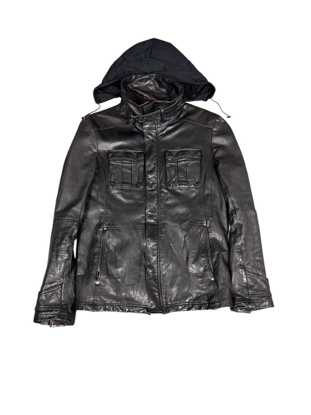 Japanese Brand Kyoji Maruyama Leather Jacket. J102 Size US M / EU 48-50 / 2 - 2 Thumbnail
