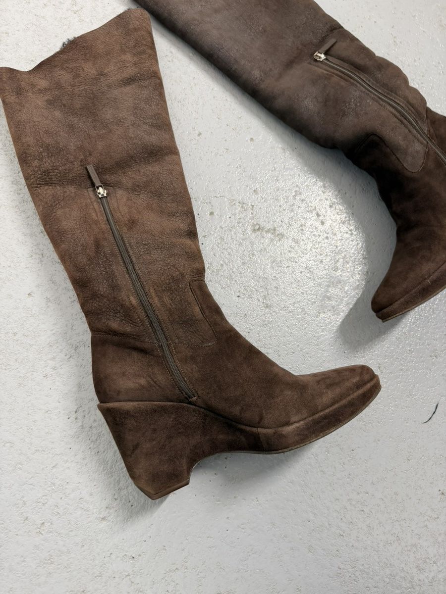 Helmut Lang Helmut Lang Vintage 00s Suede Riding Boots Size US 8.5 / IT 38.5 - 11 Thumbnail