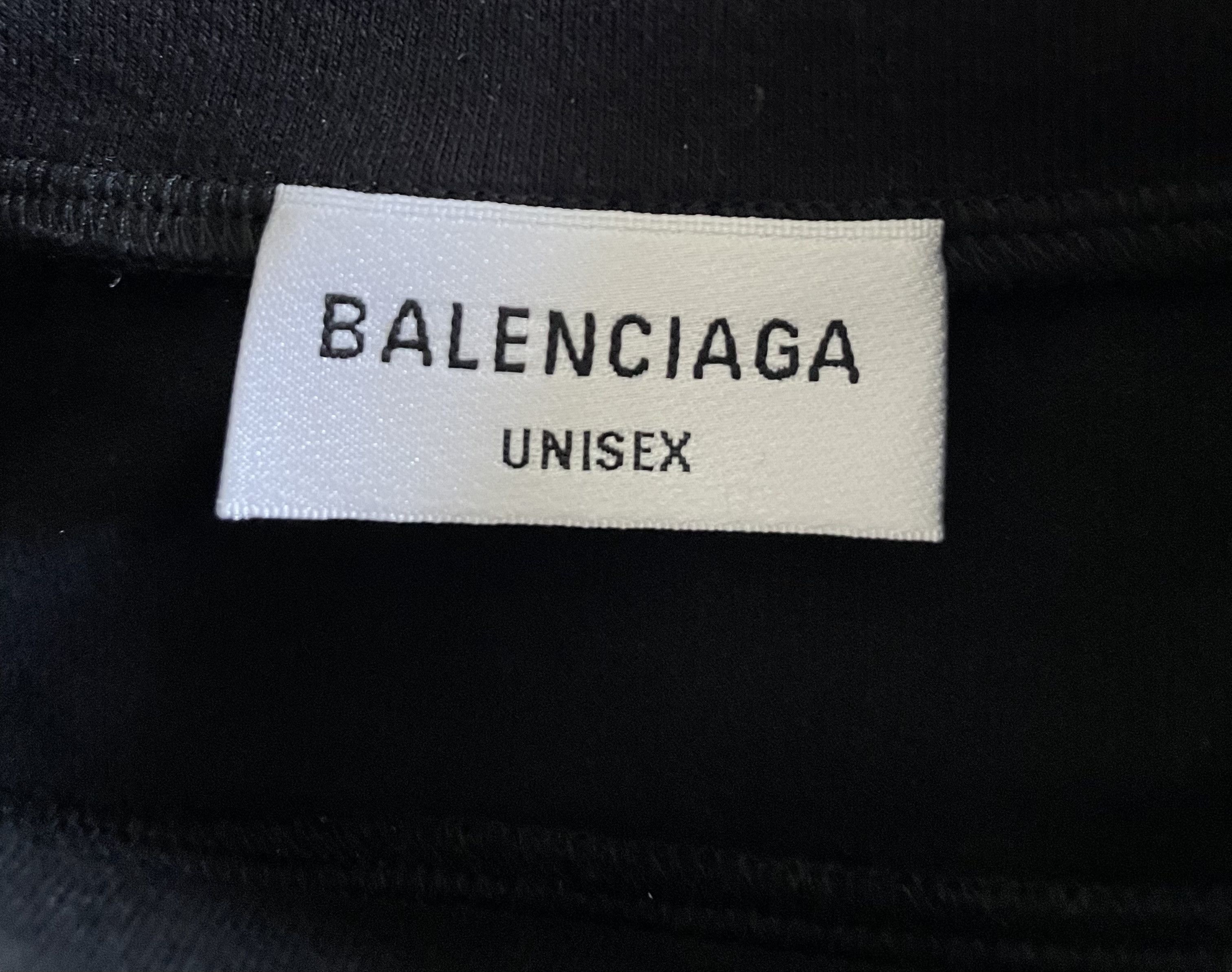 Balenciaga Bebe Rhinestone Logo Stretch Cotton Unisex Small Fit T-Shirt Size US L / EU 52-54 / 3 - 3 Thumbnail