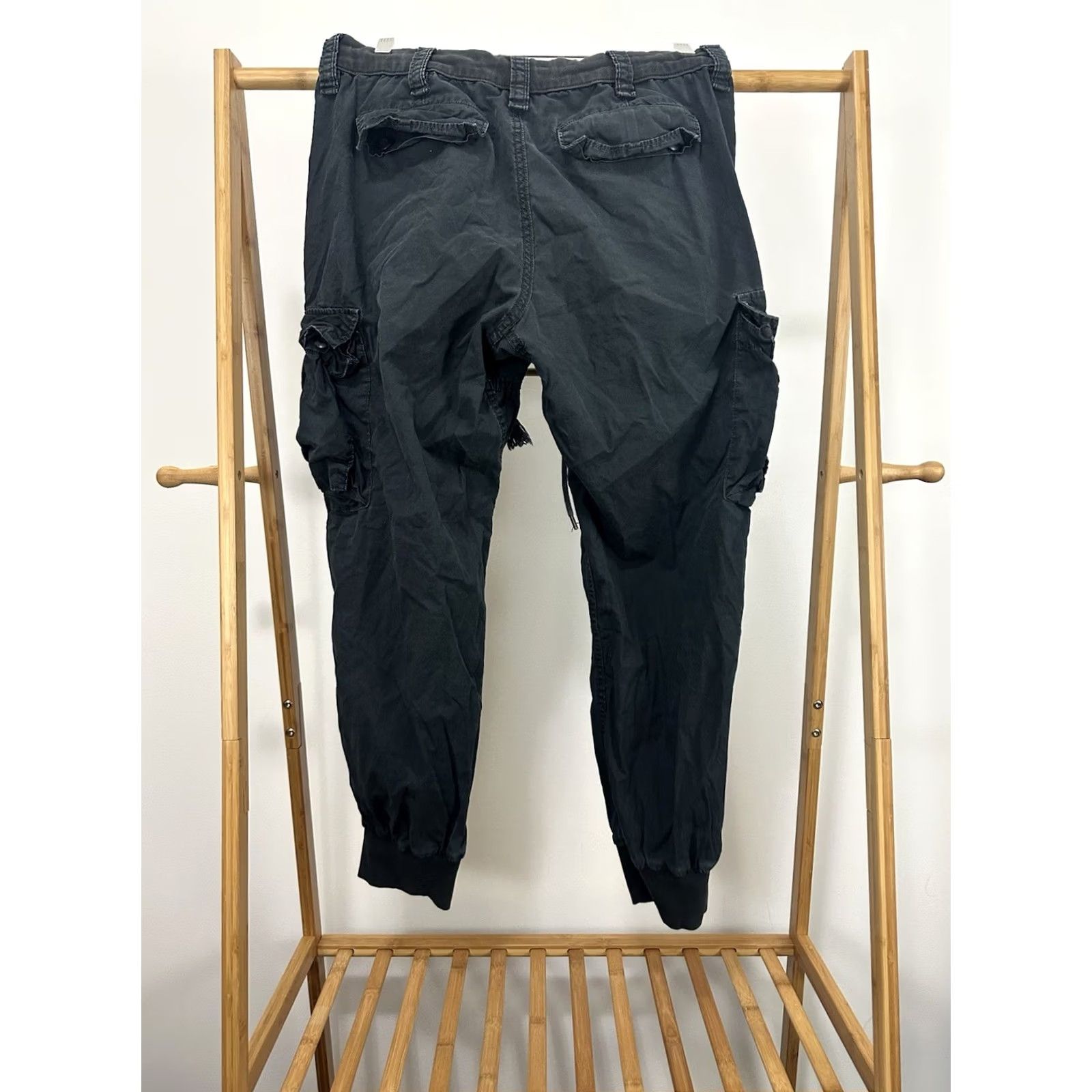 Ralph Lauren VINTAGE Denim & Supply Ralph Lauren Cargo Military Jogger Paratrooper Pants Sz 34/32 Mens Blue Cargo Pants Size US 34 / EU 50 - 2 Thumbnail